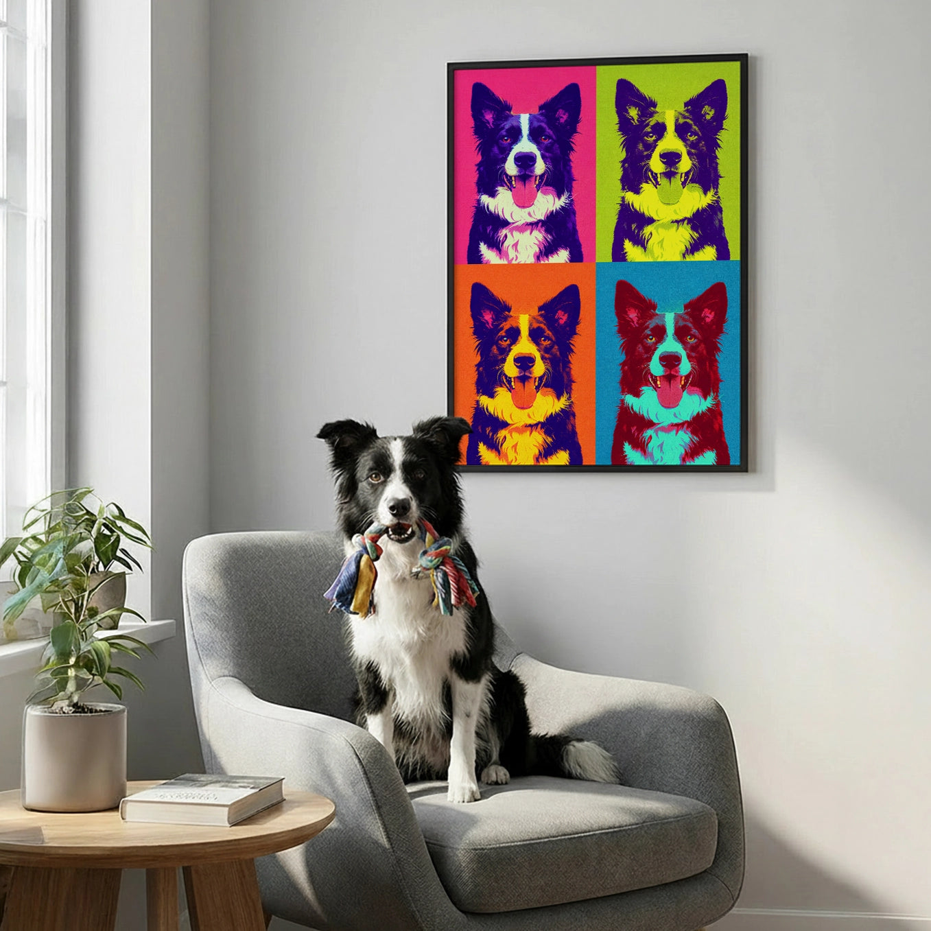 Personalisiertes Poster "Hund als Pop Art"