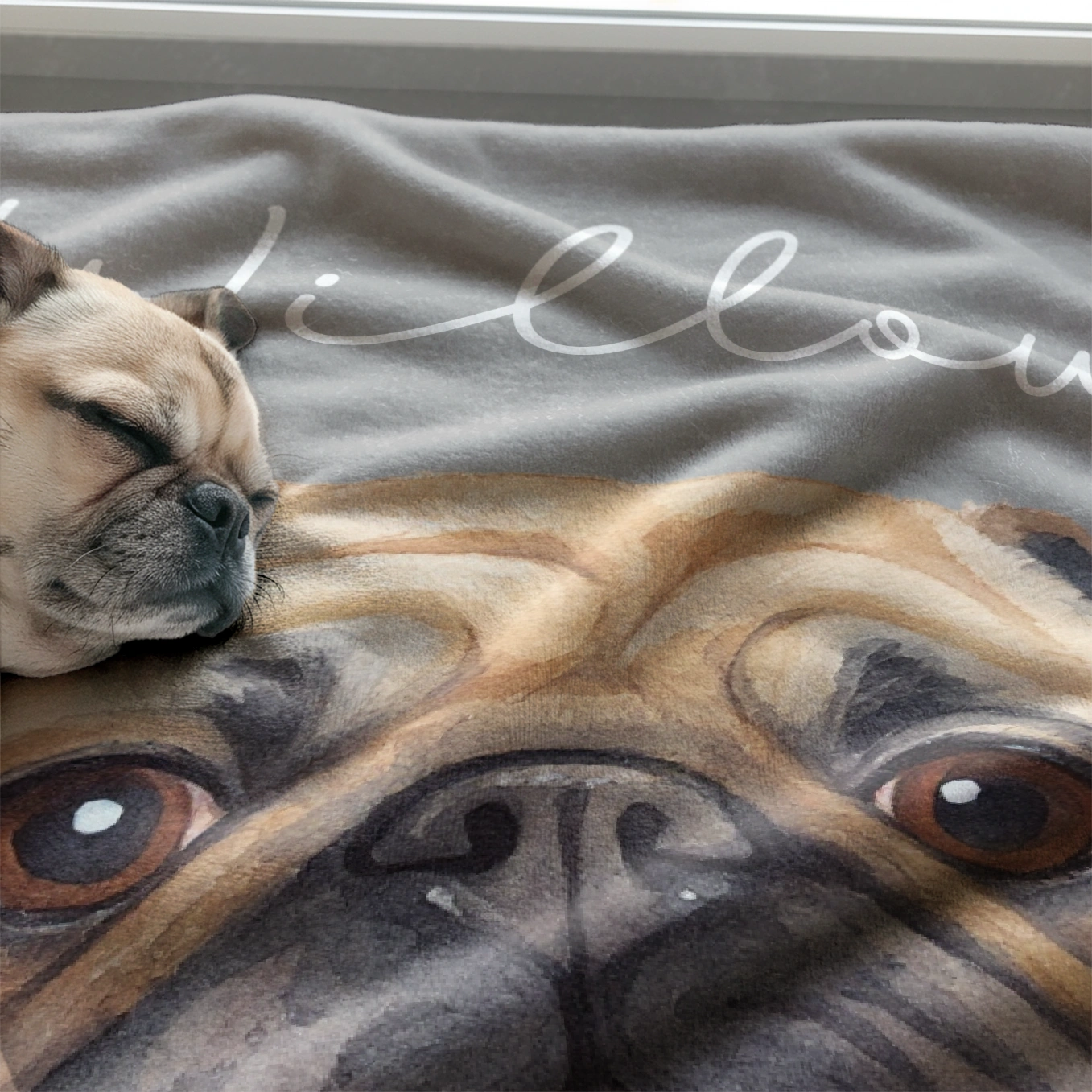 Personalisierte Decke Hund "Portrait"