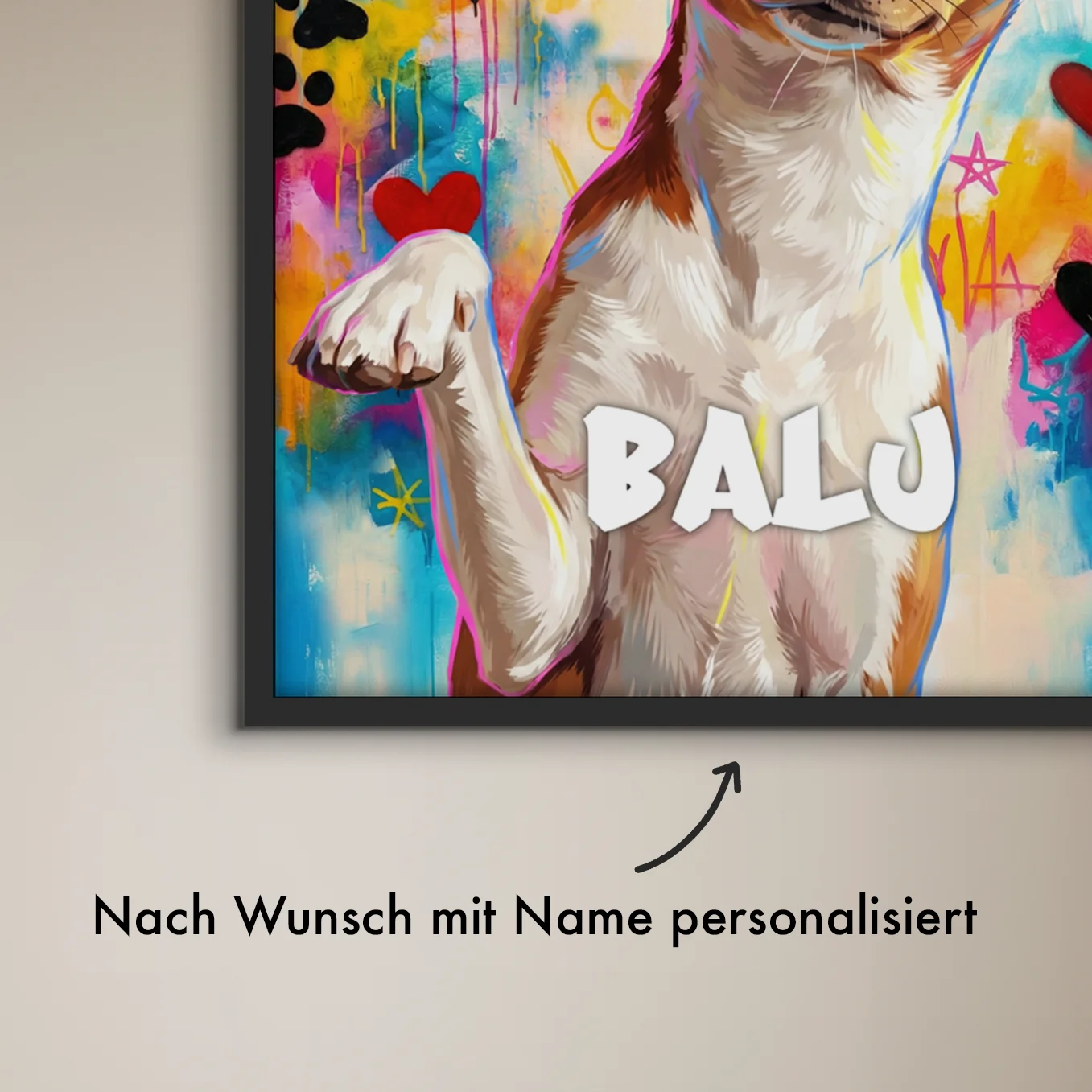 Personalisiertes Poster Haustier "Street Art"