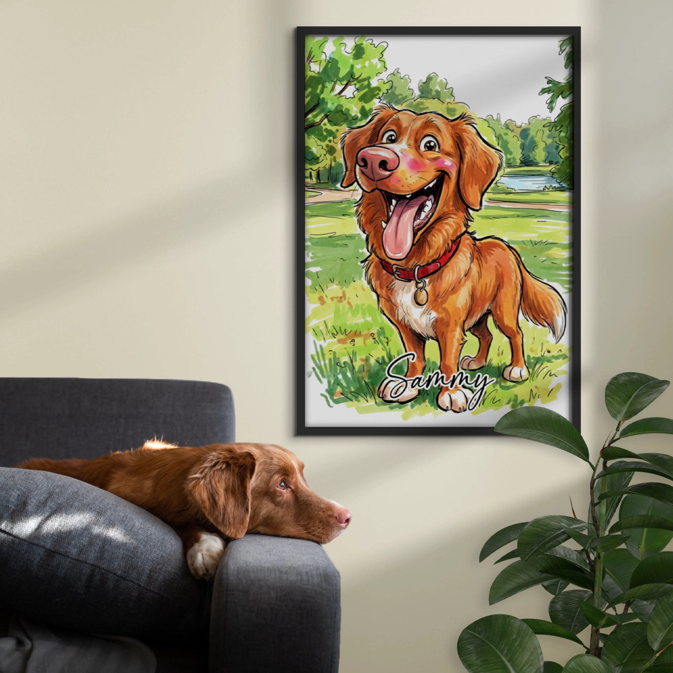 Personalisiertes Poster "Sketch Hund"