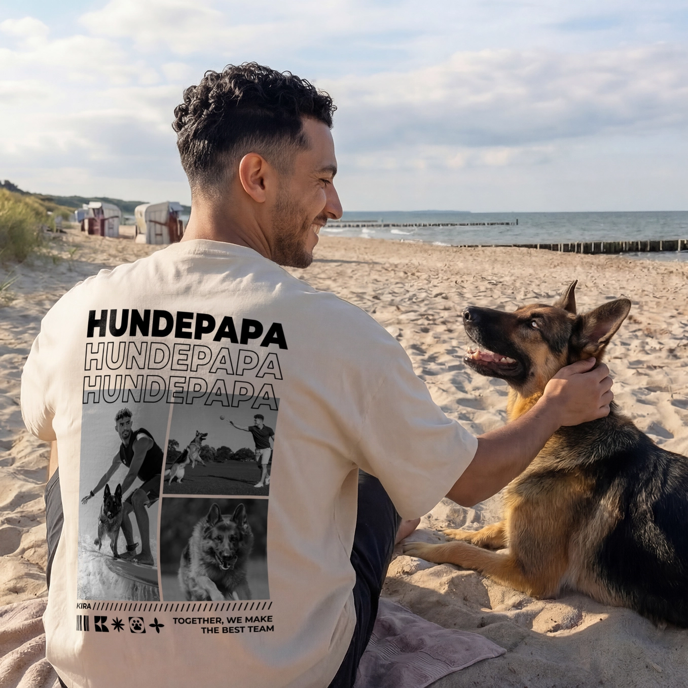Personalisiertes Oversized T-Shirt "Dog Dad"