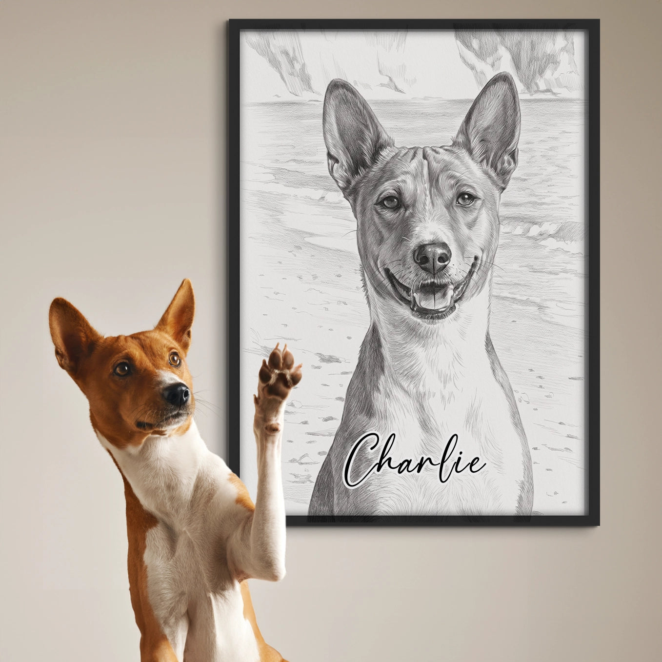 Personalisiertes Poster "Sketch Hund"