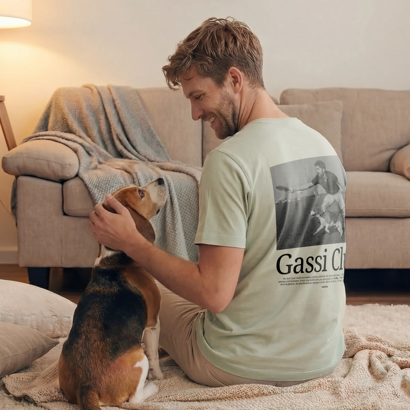 Personalisiertes Oversized Shirt Retro "Gassi Club"