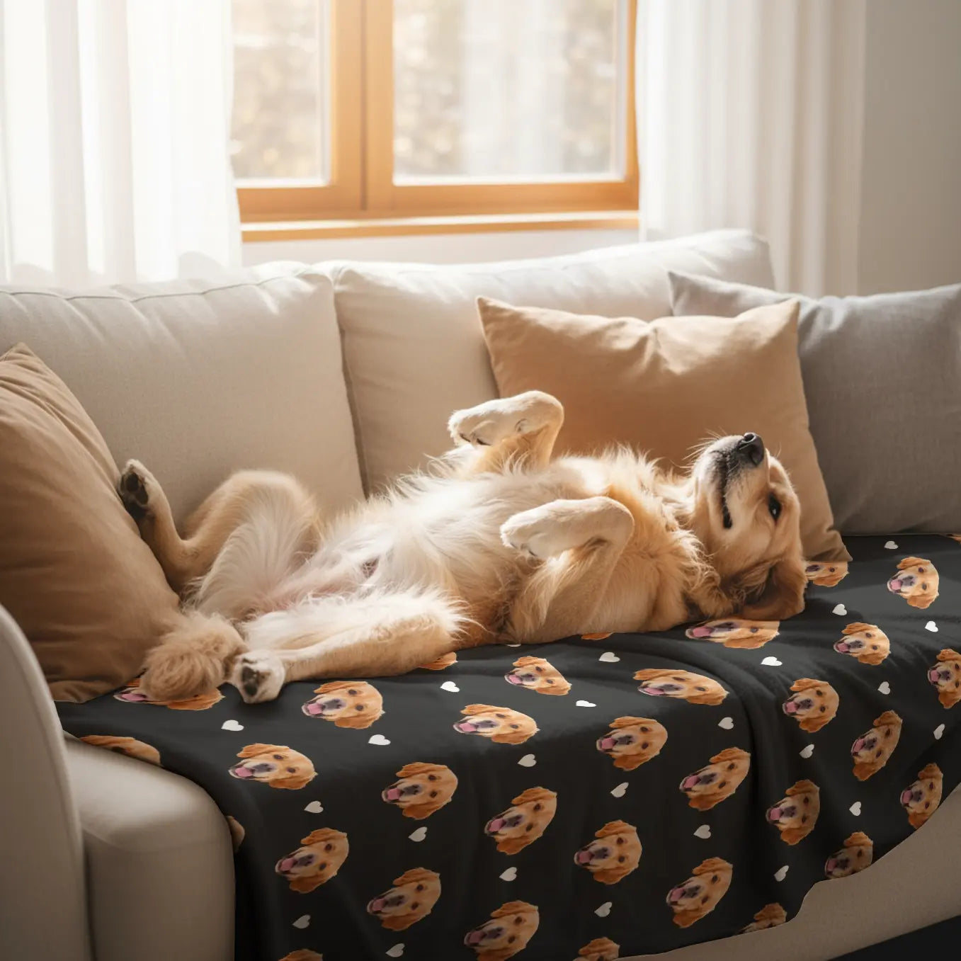 Personalisierte Decke "Haustier Foto"