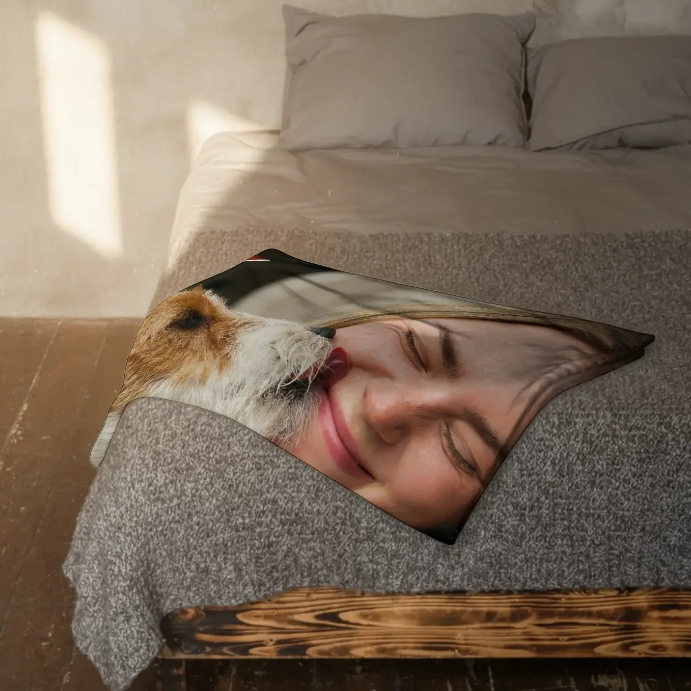 Personalisierte Decke "Haustier Foto & Text"