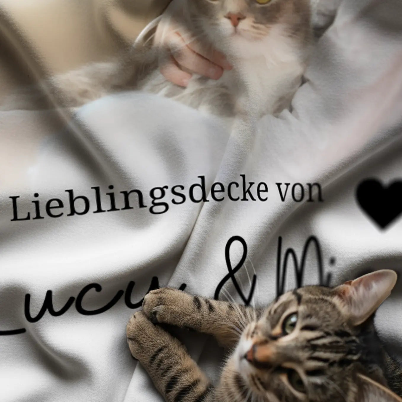 Personalisierte Decke "Haustier Foto & Text"