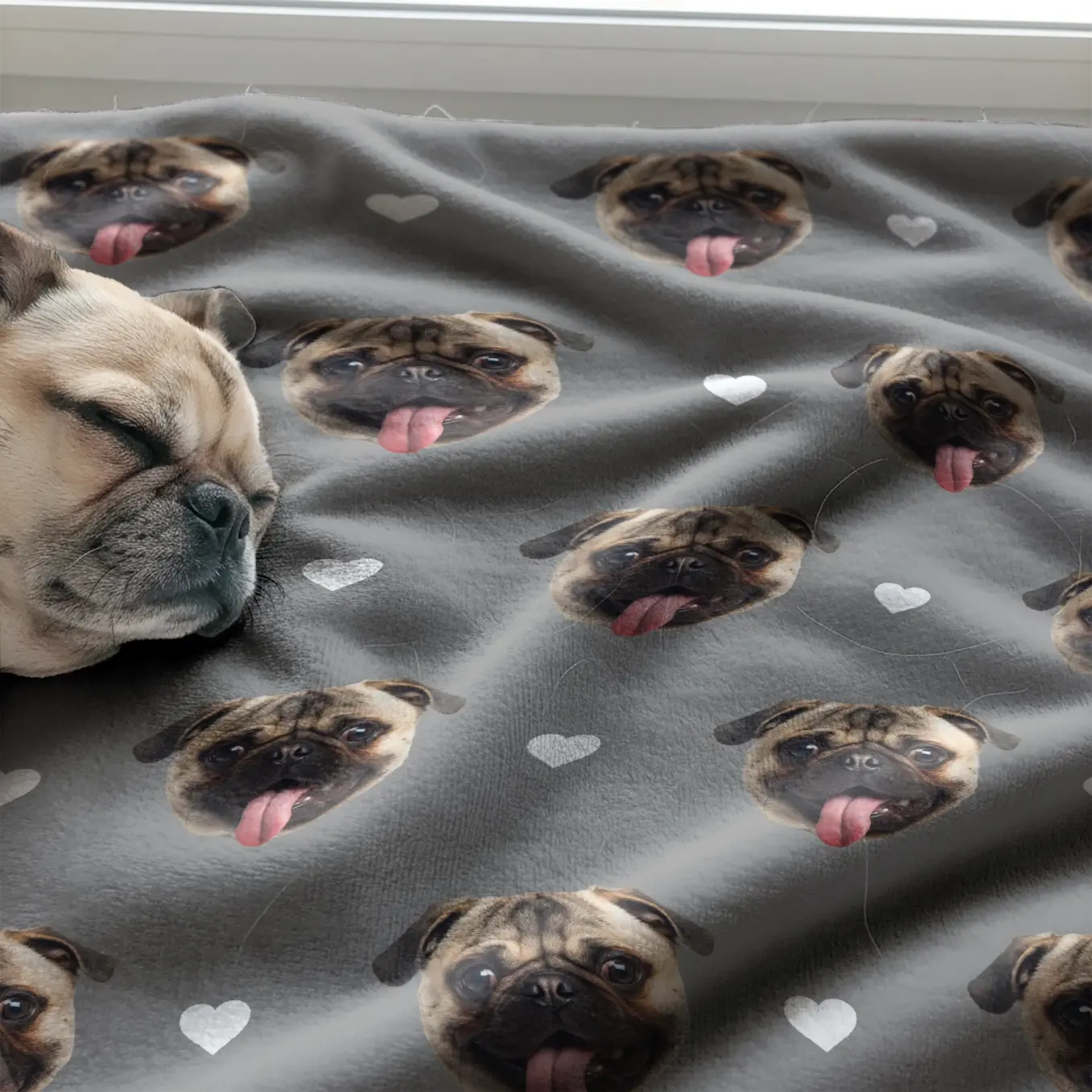 Personalisierte Decke "Haustier Foto"