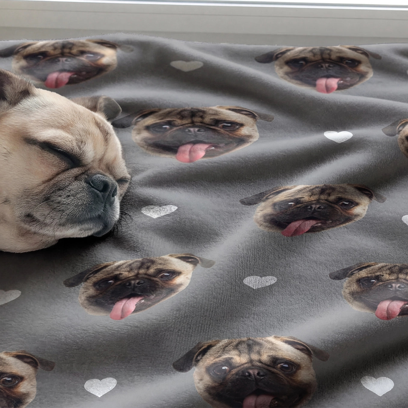 Personalisierte Decke "Haustier Foto"