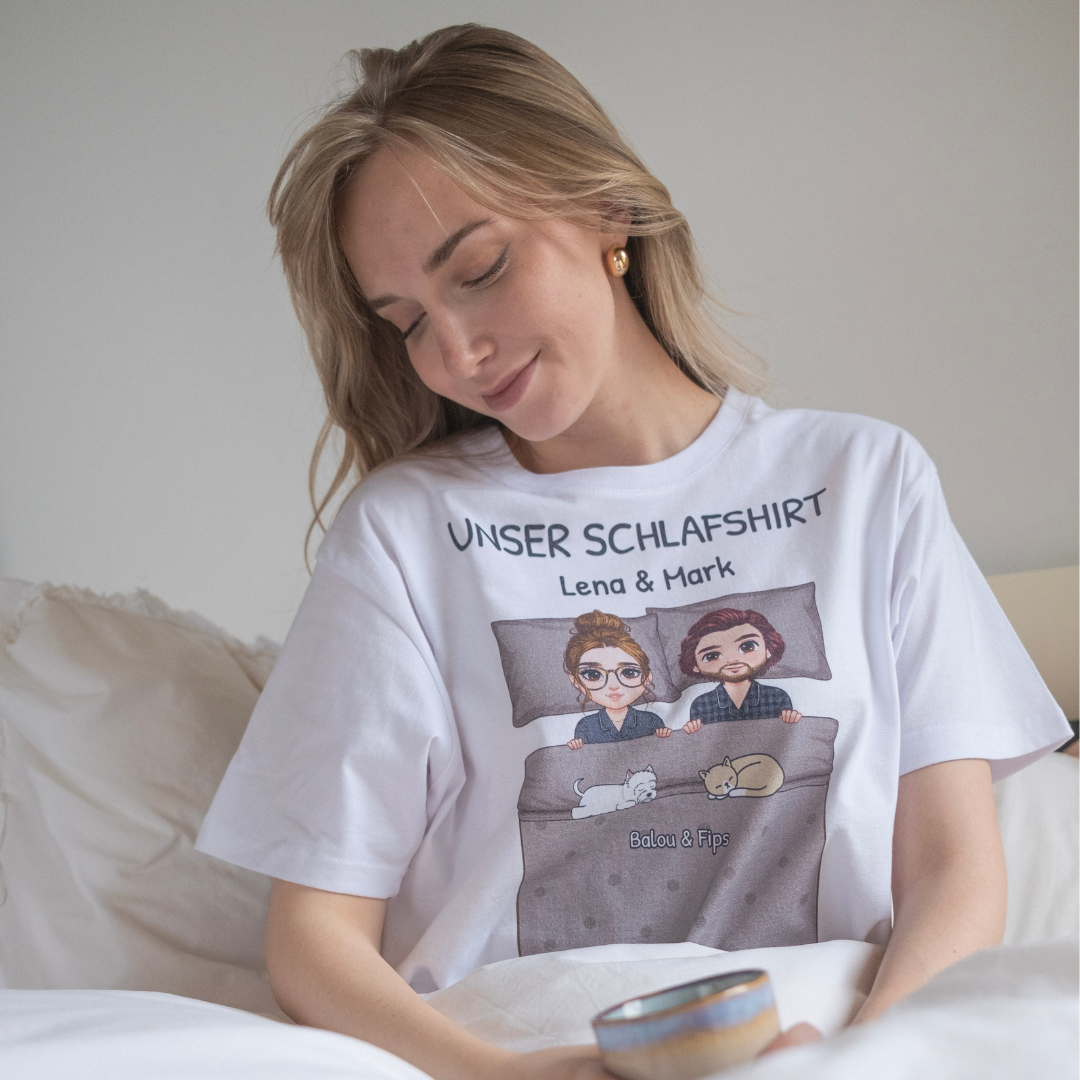 Personalisiertes Schlaf-Shirt "Haustier"