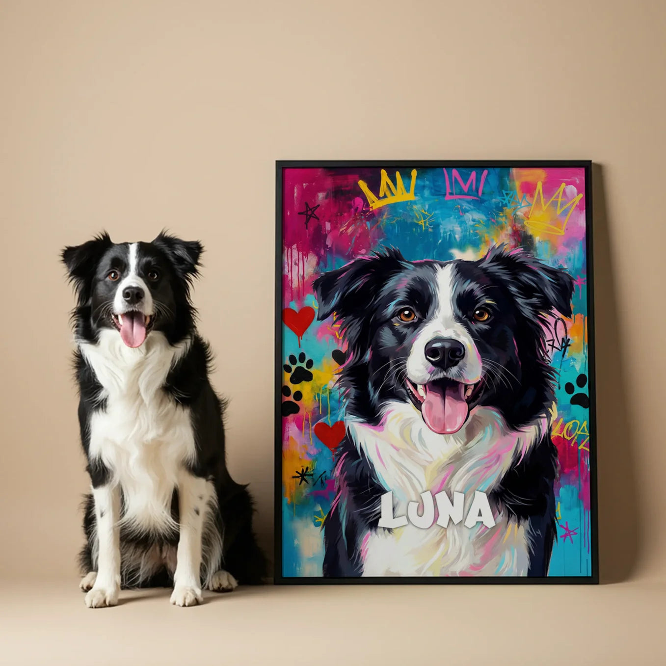 Personalisiertes Poster Haustier "Street Art"