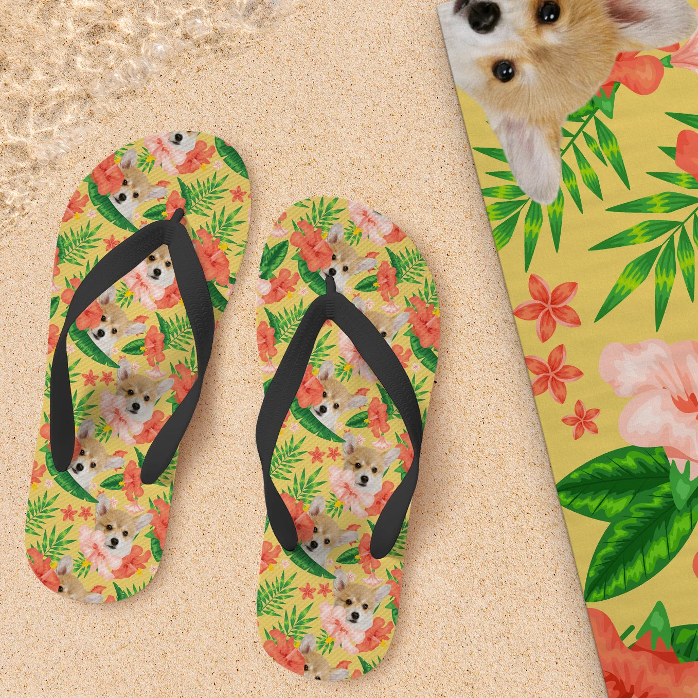 Personalisierte Flip Flops "Haustier"