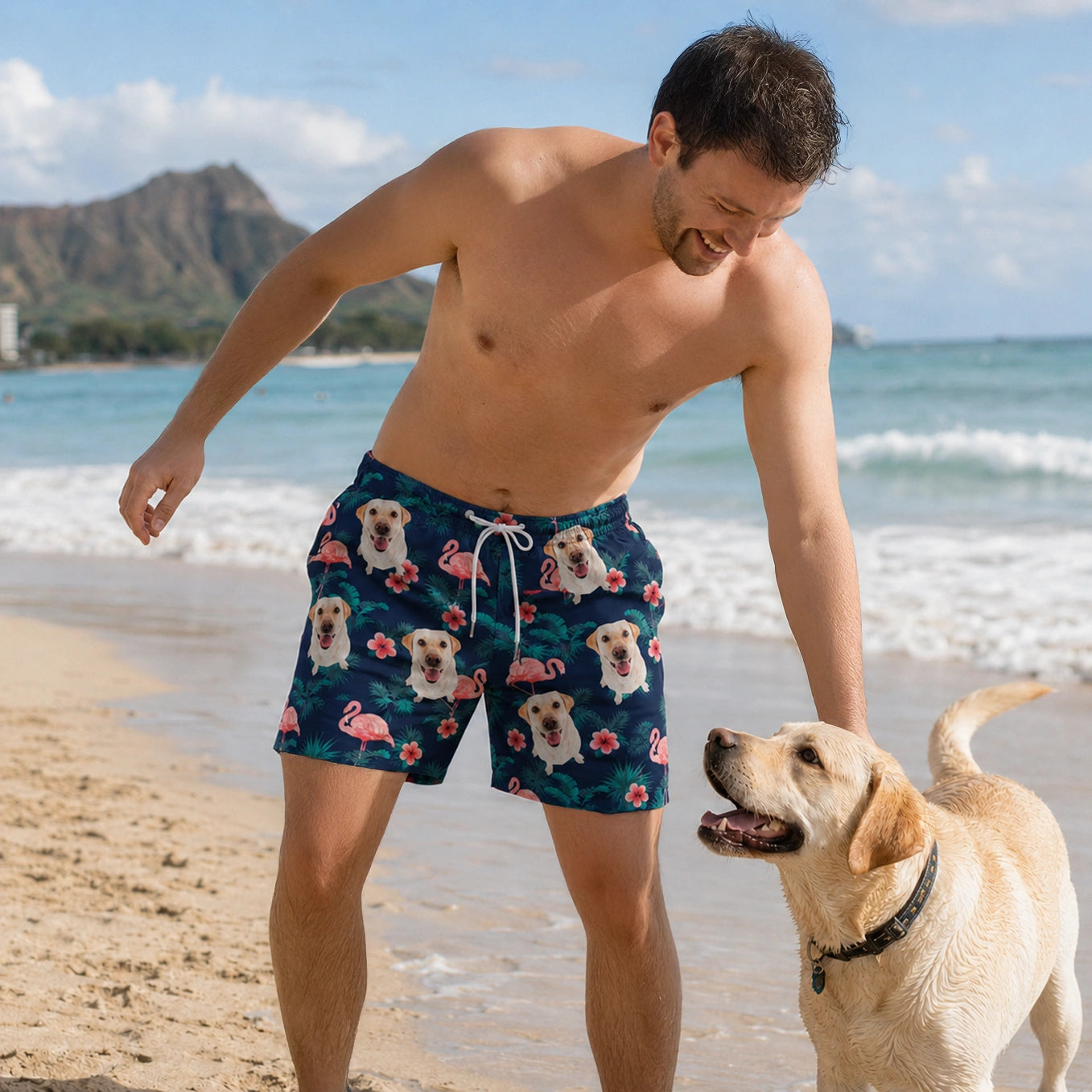 Personalisierte Badehose "Hawaii"