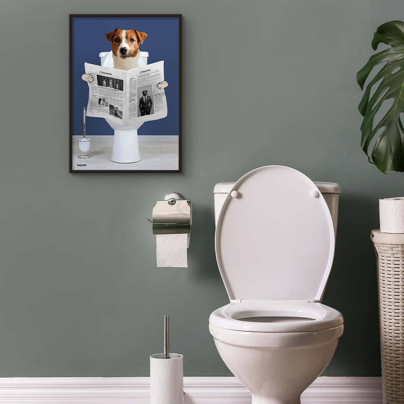 Personalisiertes Poster Hund "Wichtige Sitzung"