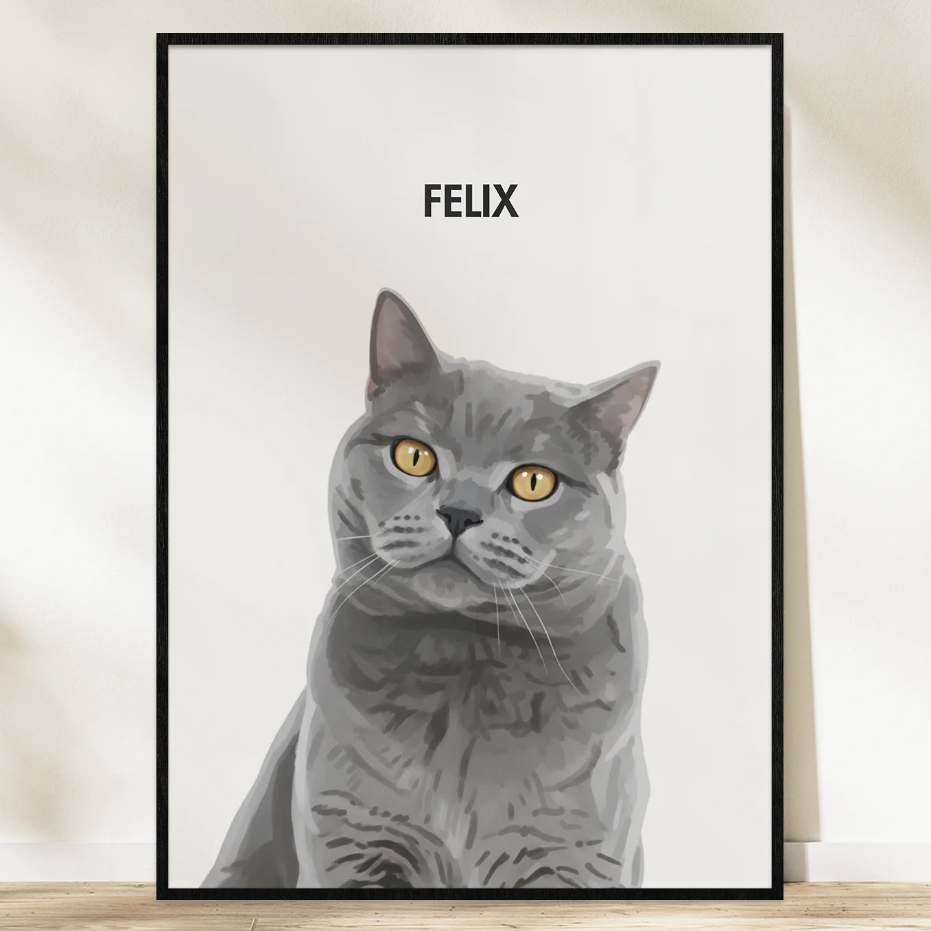 Personalisiertes Poster Katze "Gemälde"