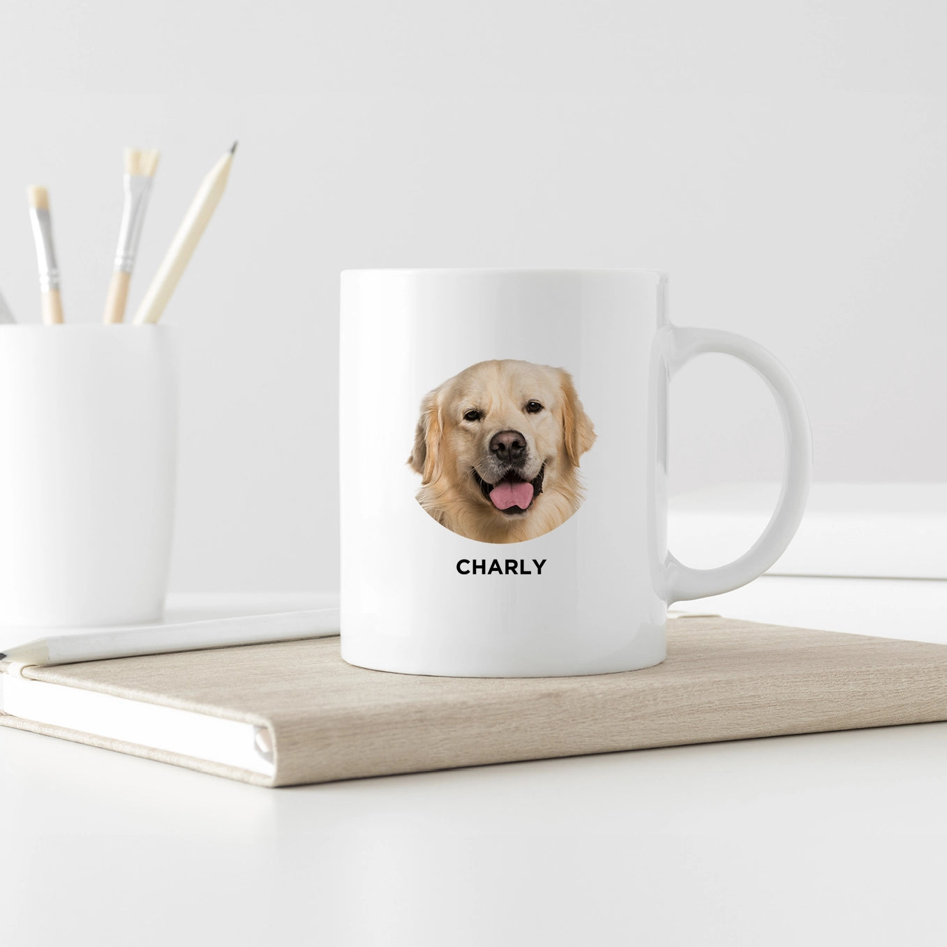 Personalisierte Tasse "Best Dog Mom Ever" Mit Mit Foto Und Namen