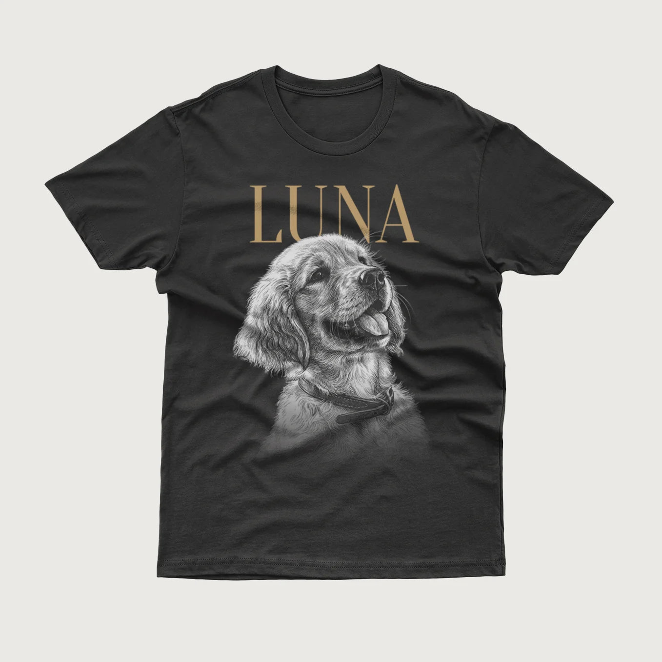 Personalisiertes Oversized T-Shirt Haustier "Retro"