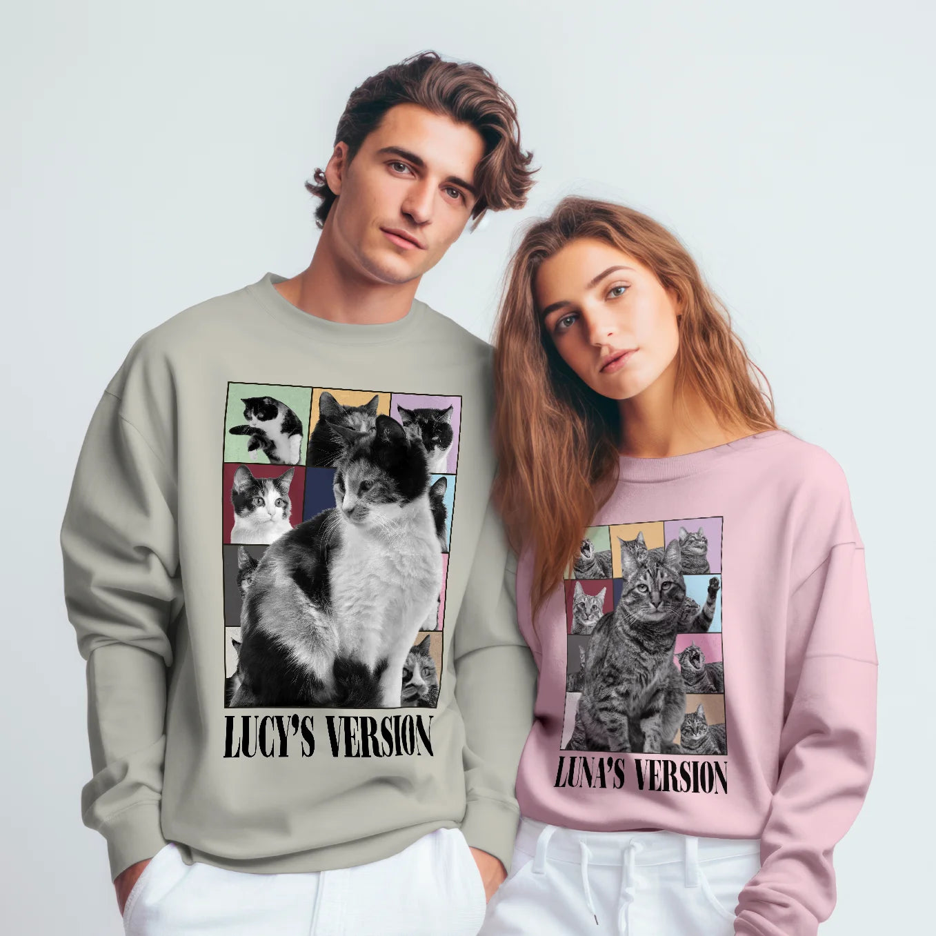 Personalisierter Sweater "Cat's Version" Hey Balu