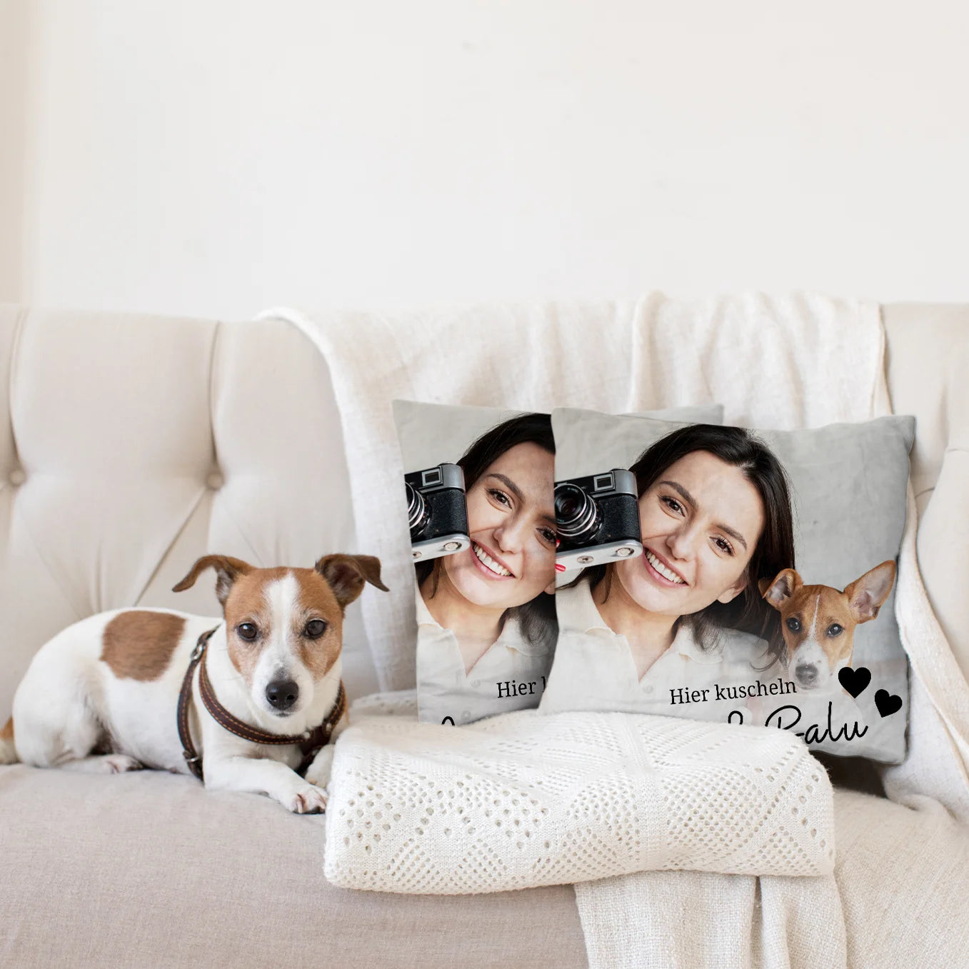 ▷ Personalisiertes Kissen
