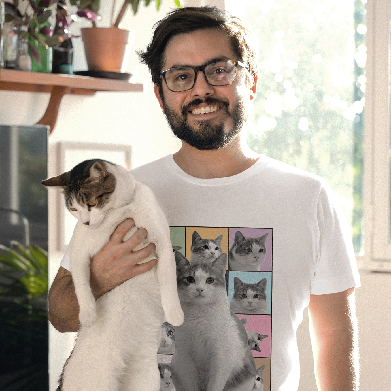 Personalisiertes T-Shirt "Cat's Version" Hey Balu