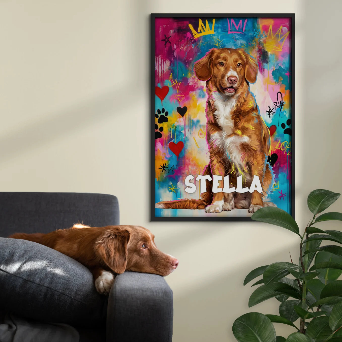 Personalisiertes Poster Haustier "Street Art"