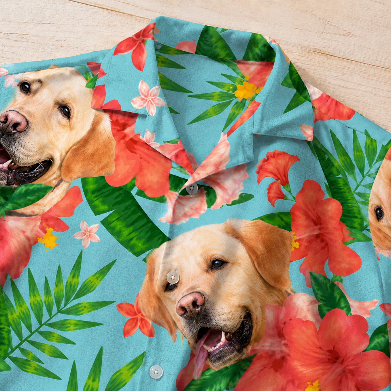 Personalisiertes Hawaii Hemd "Haustier"