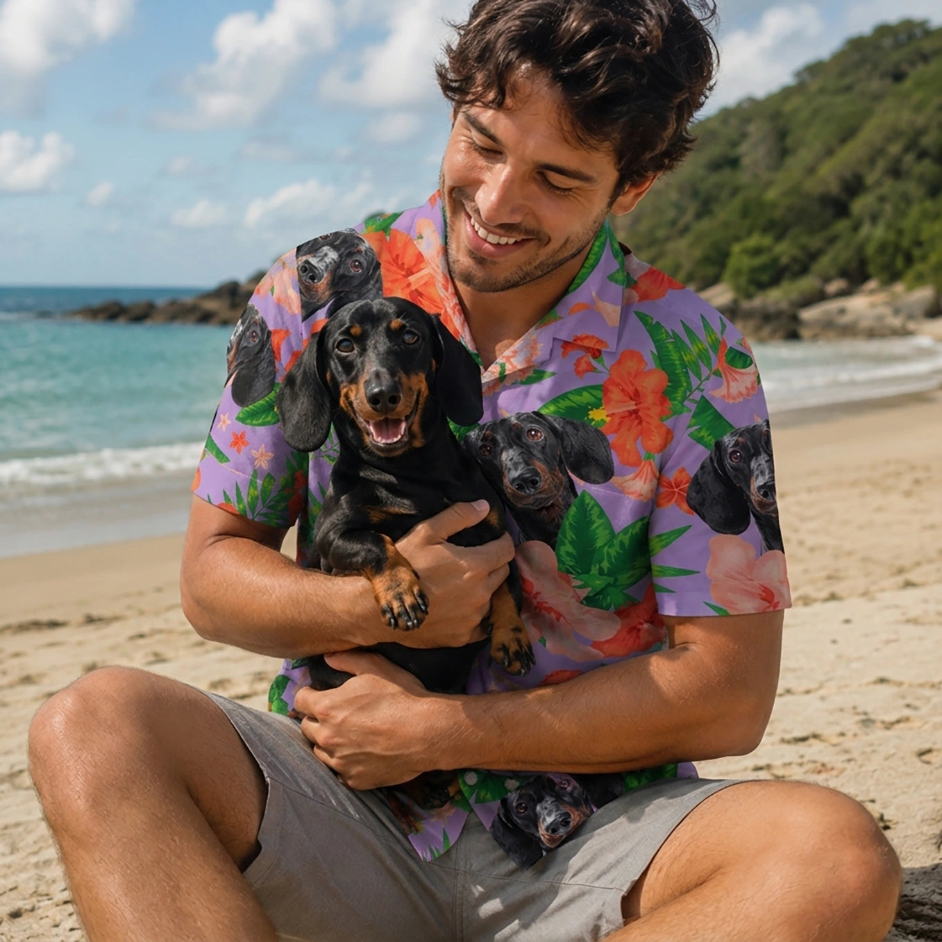 Personalisiertes Hawaii Hemd "Haustier"