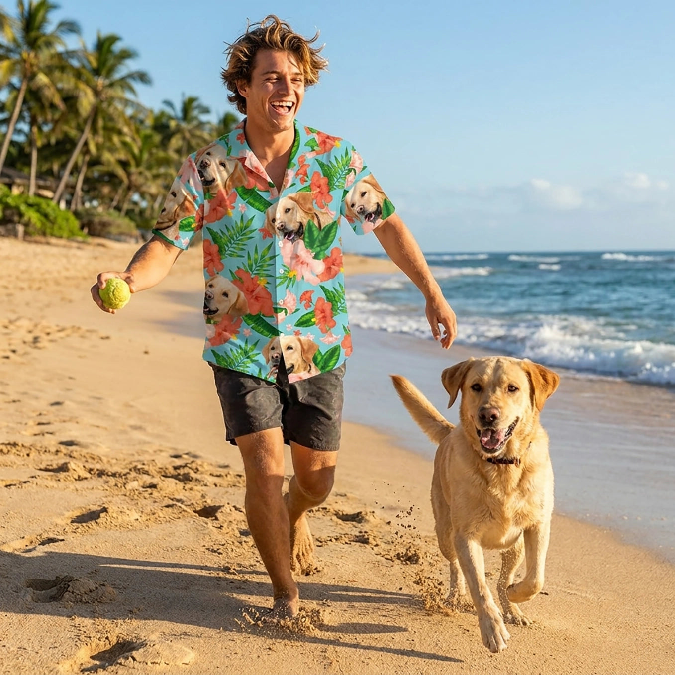 Personalisiertes Hawaii Hemd "Haustier"