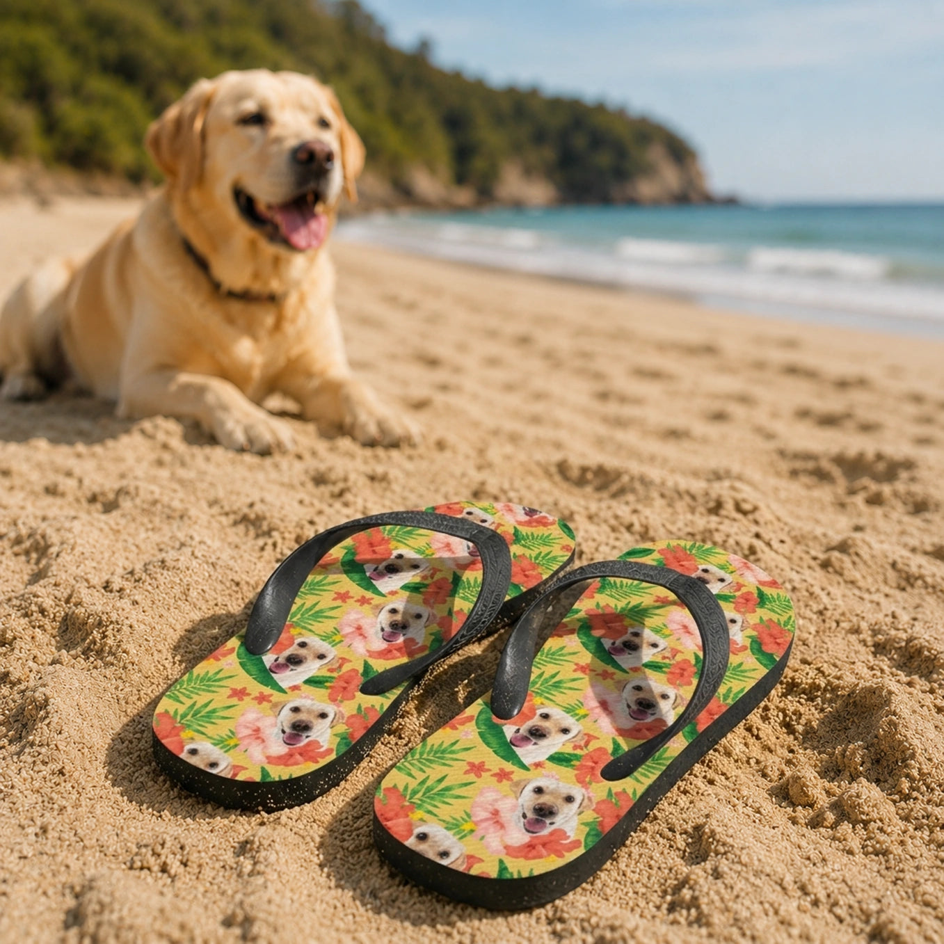 Personalisierte Flip Flops "Haustier"