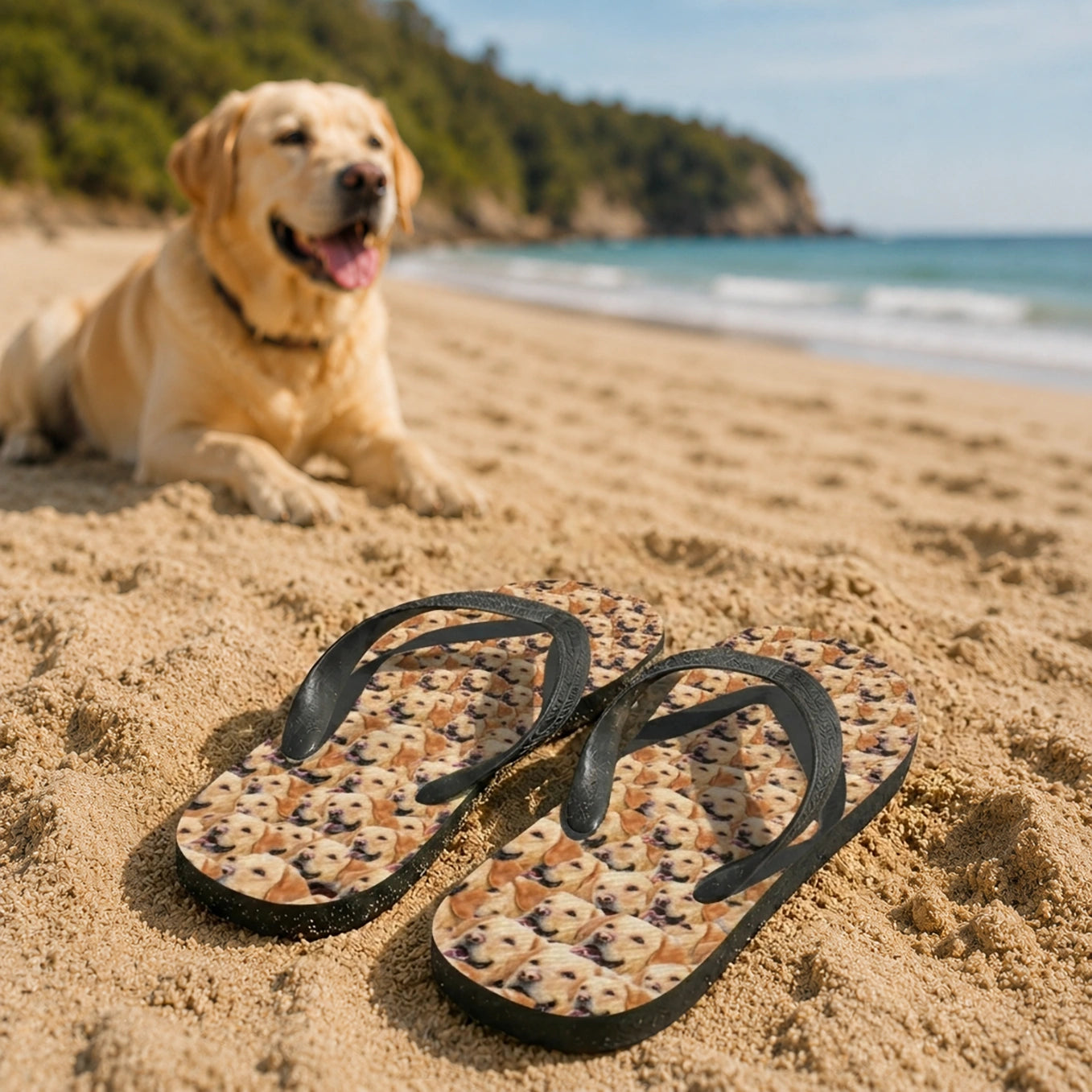 Personalisierte Flip Flops "Foto Deines Haustiers"
