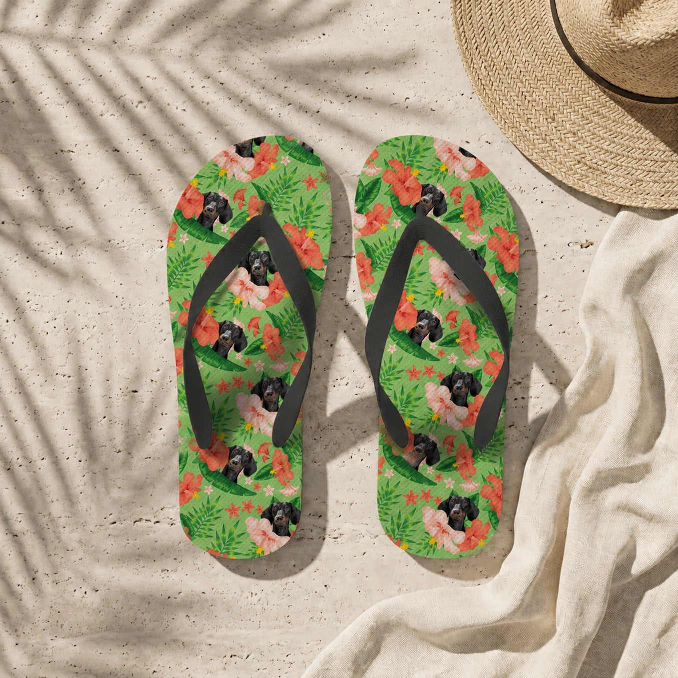 Personalisierte Flip Flops "Haustier"