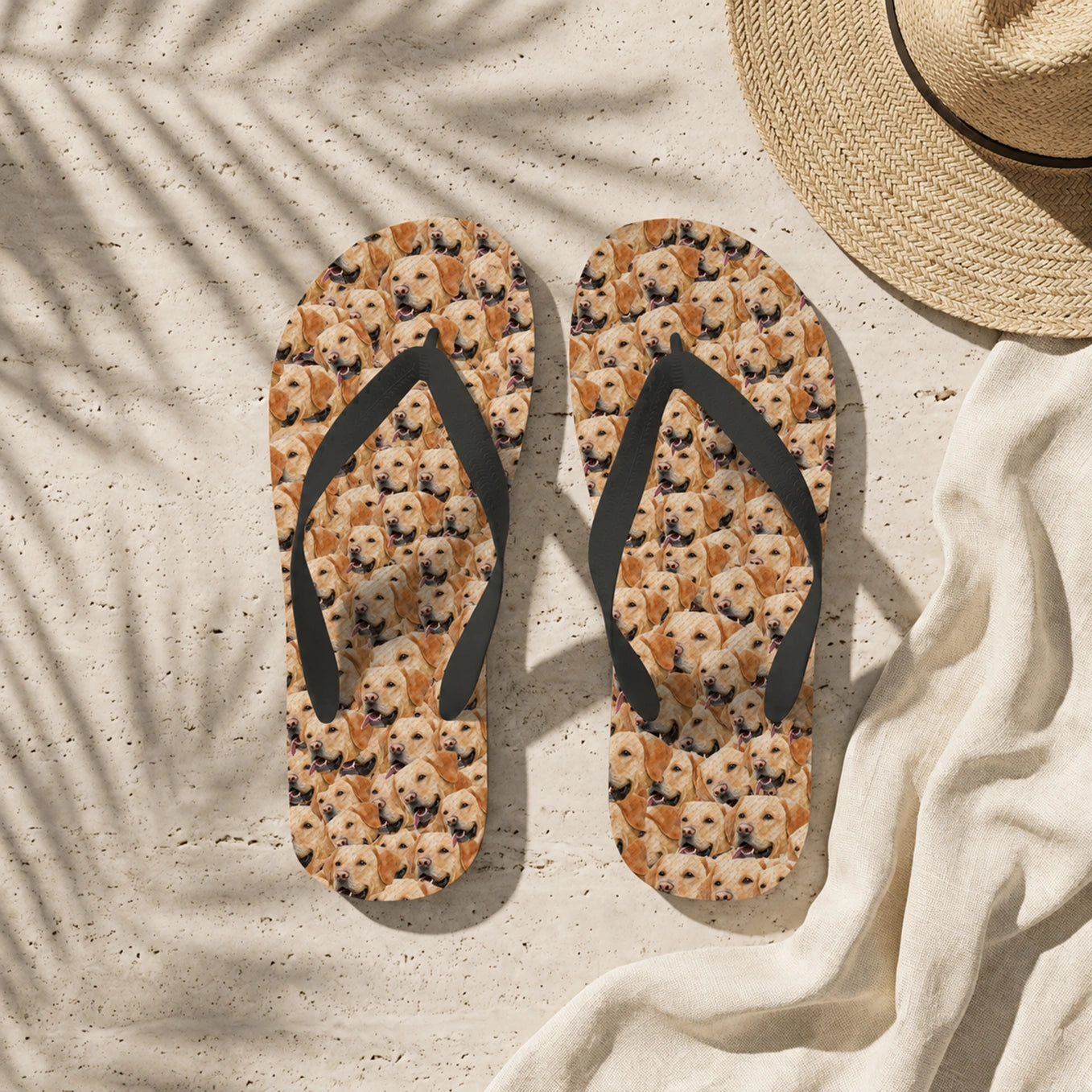 Personalisierte Flip Flops "Foto Deines Haustiers"