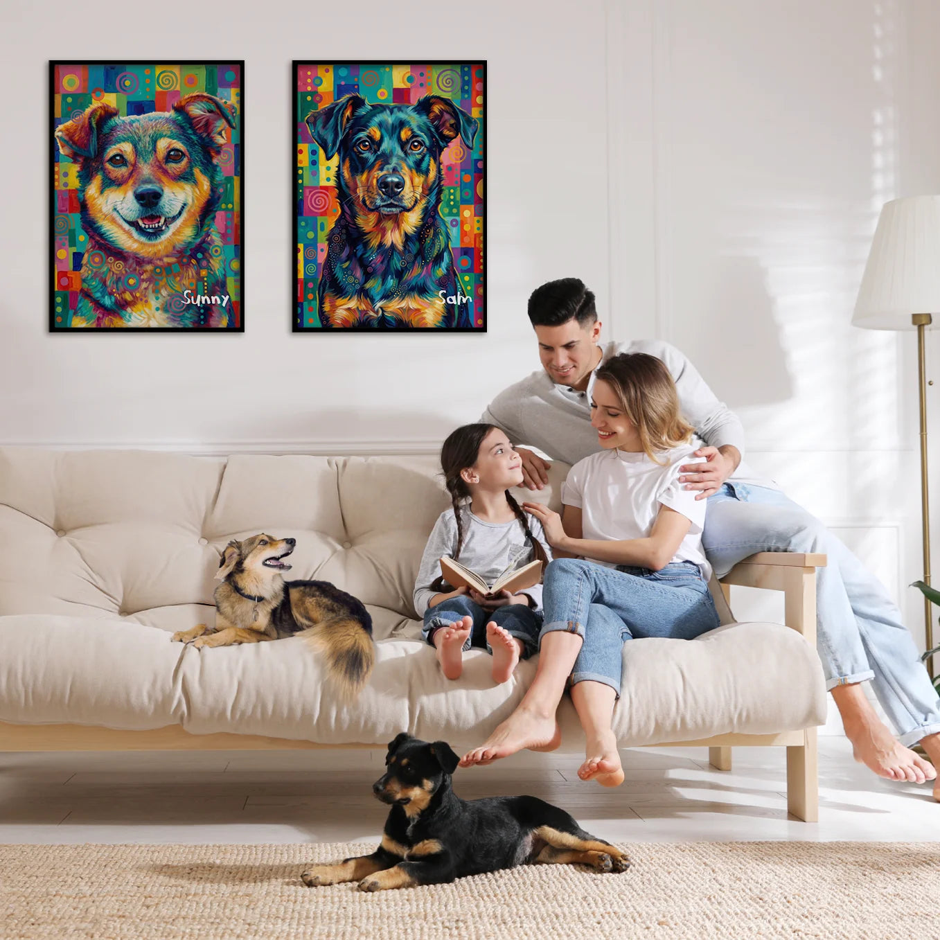 Personalisiertes Poster Hund "Pop Art"
