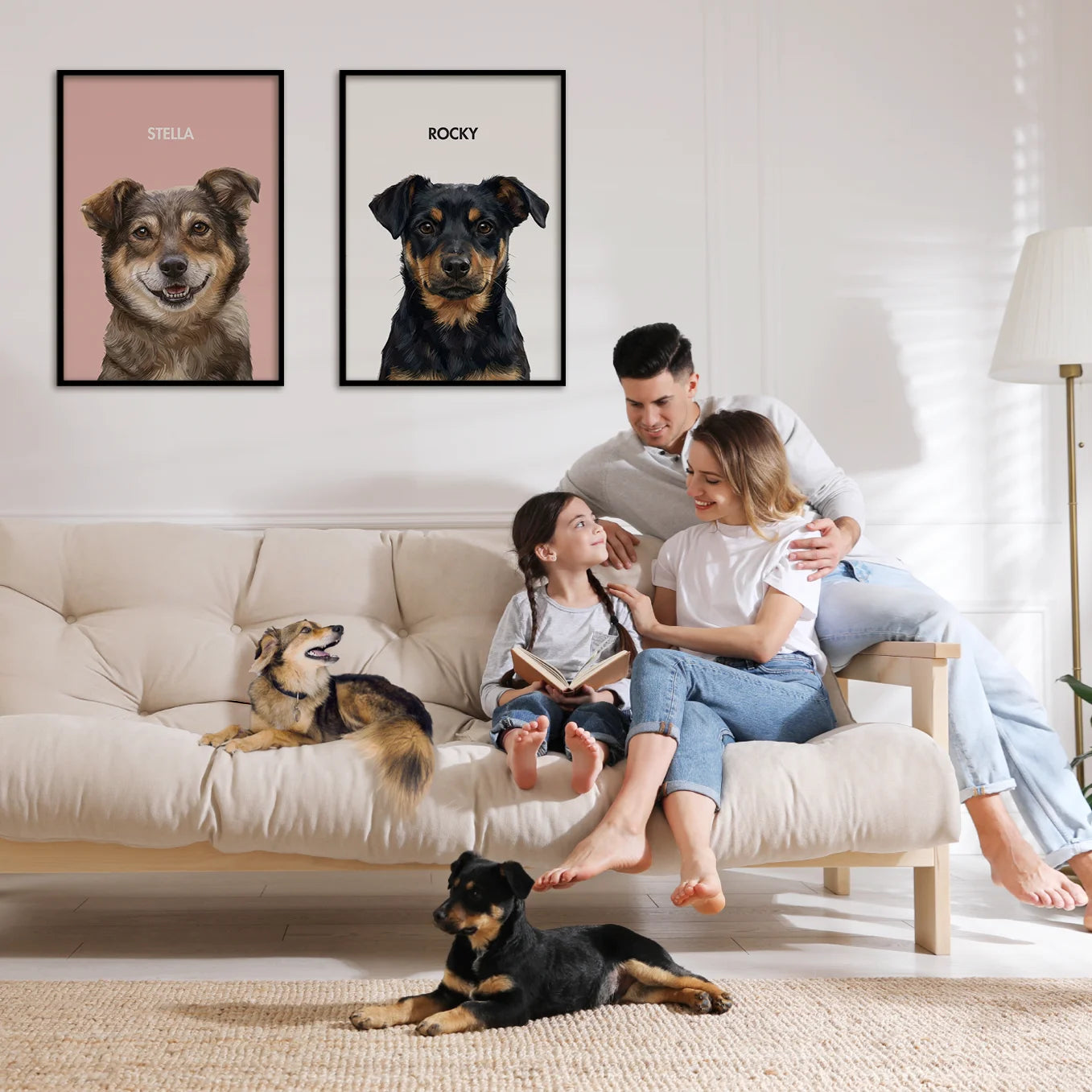 Personalisiertes Poster Hund "Gemälde"