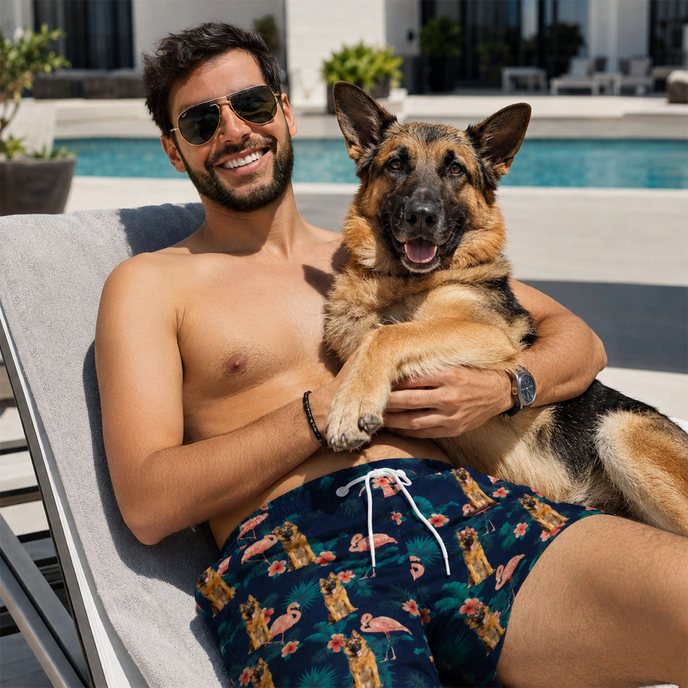 Personalisierte Badehose "Hawaii"