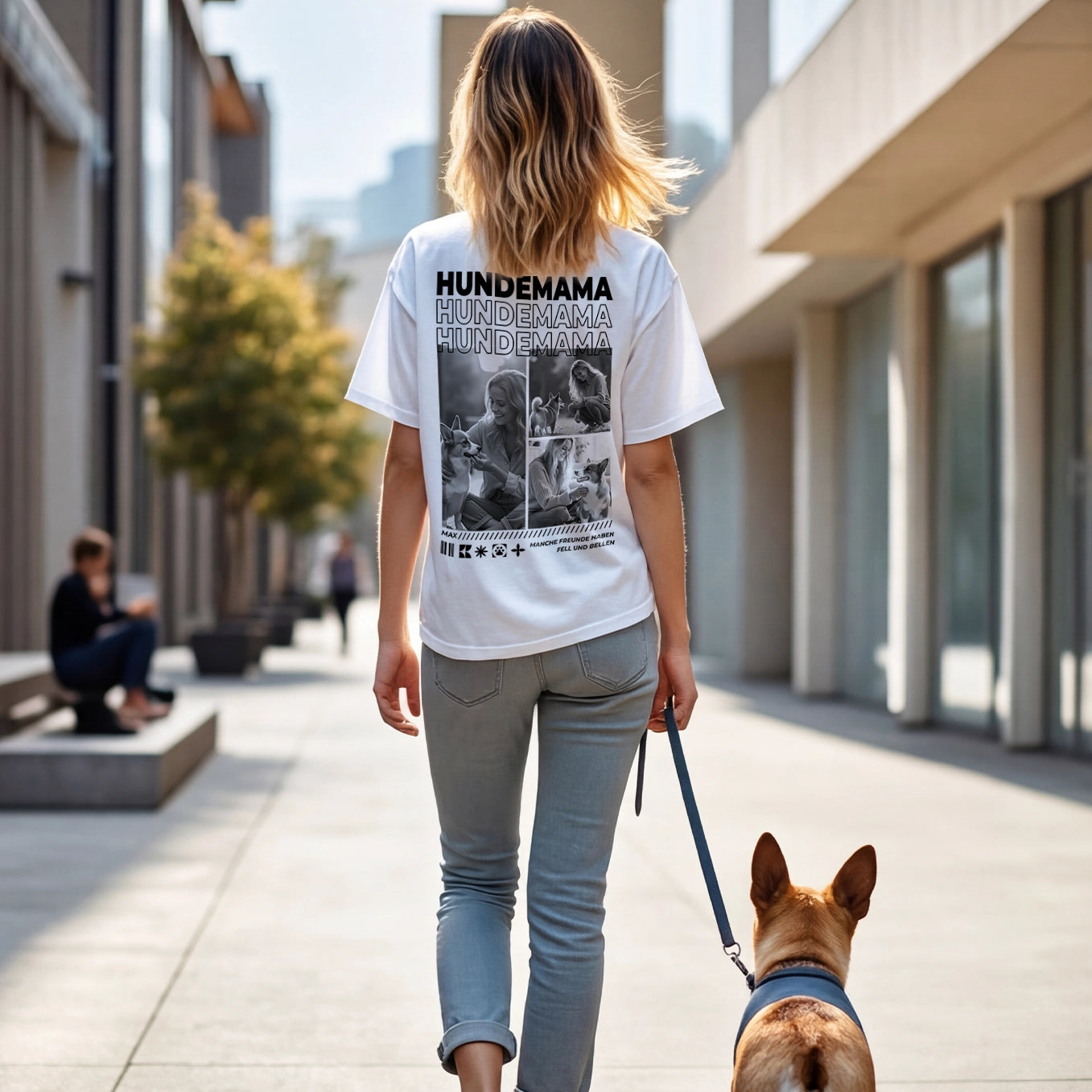 Personalisiertes Oversized T-Shirt "Dog Mom"
