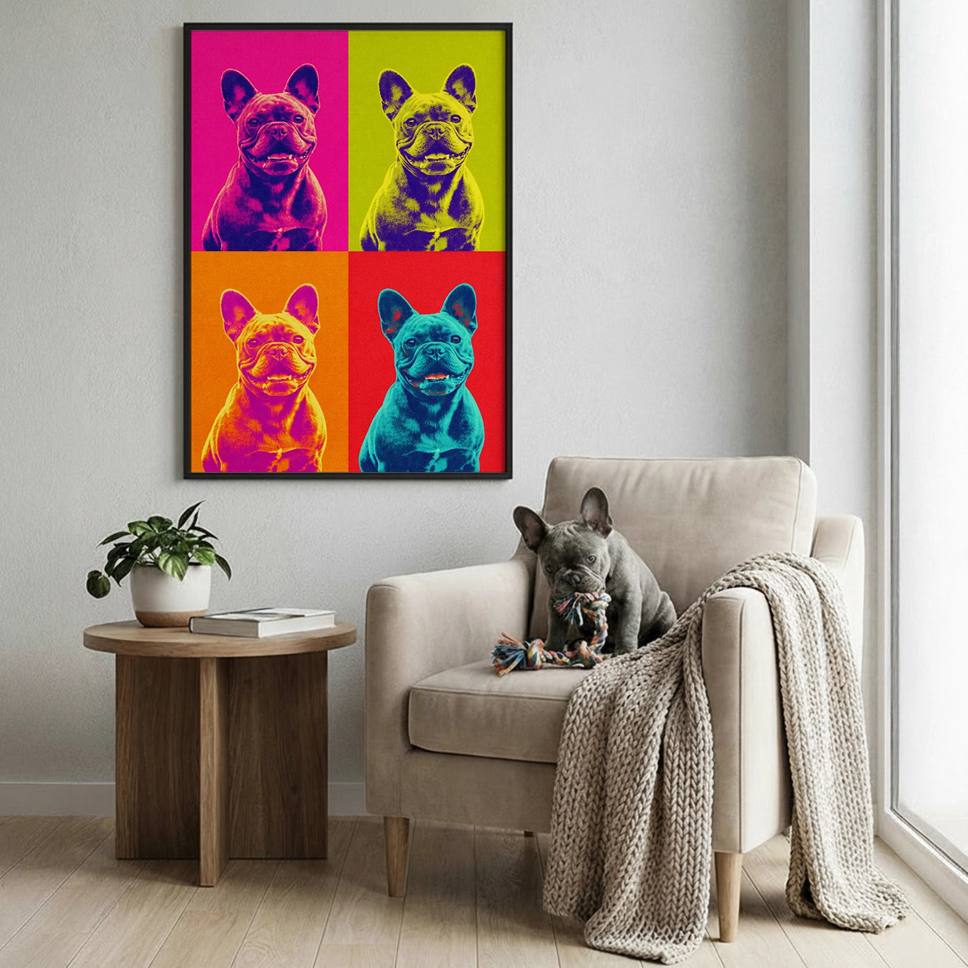 Personalisiertes Poster "Hund als Pop Art"
