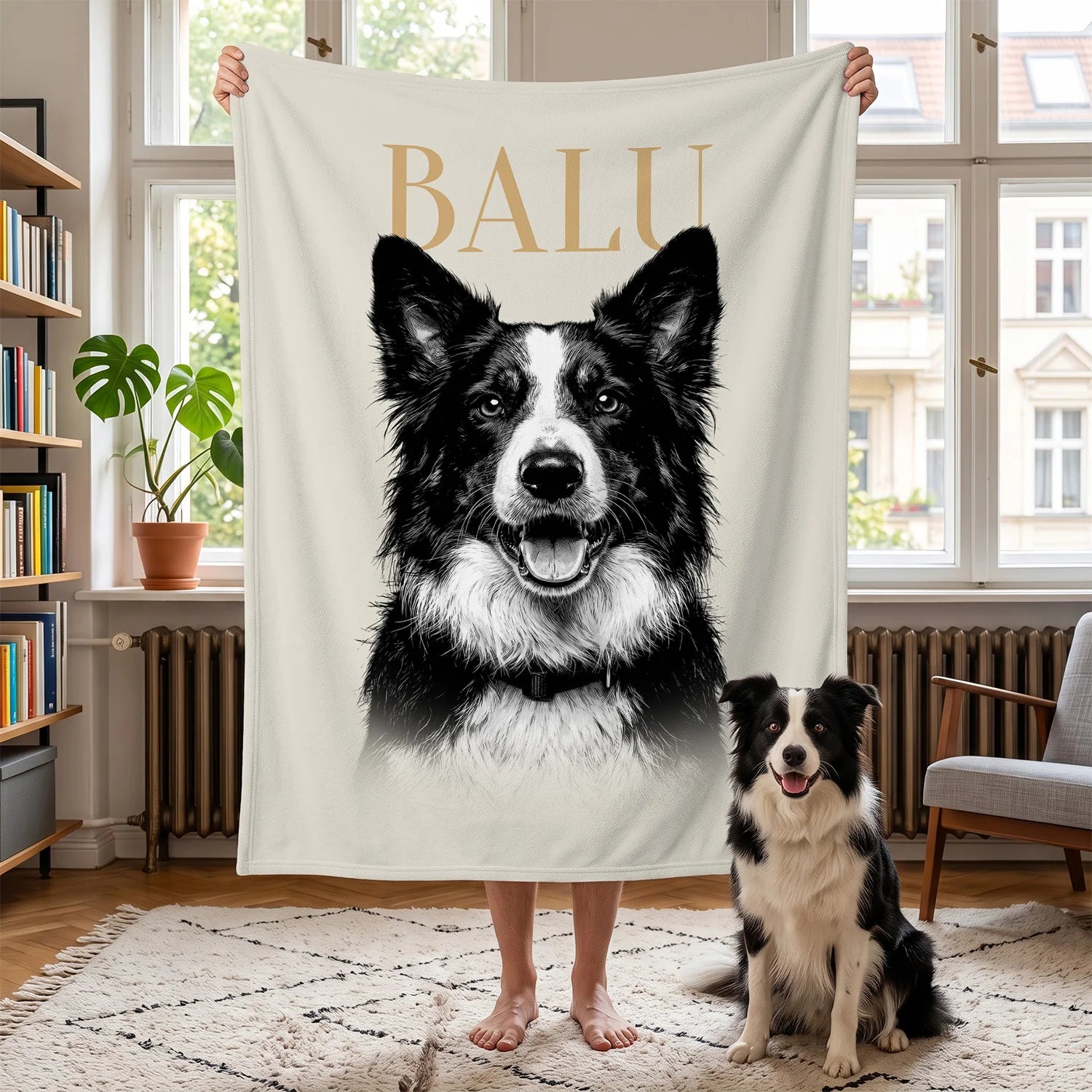 Personalisierte Decke "Retro"