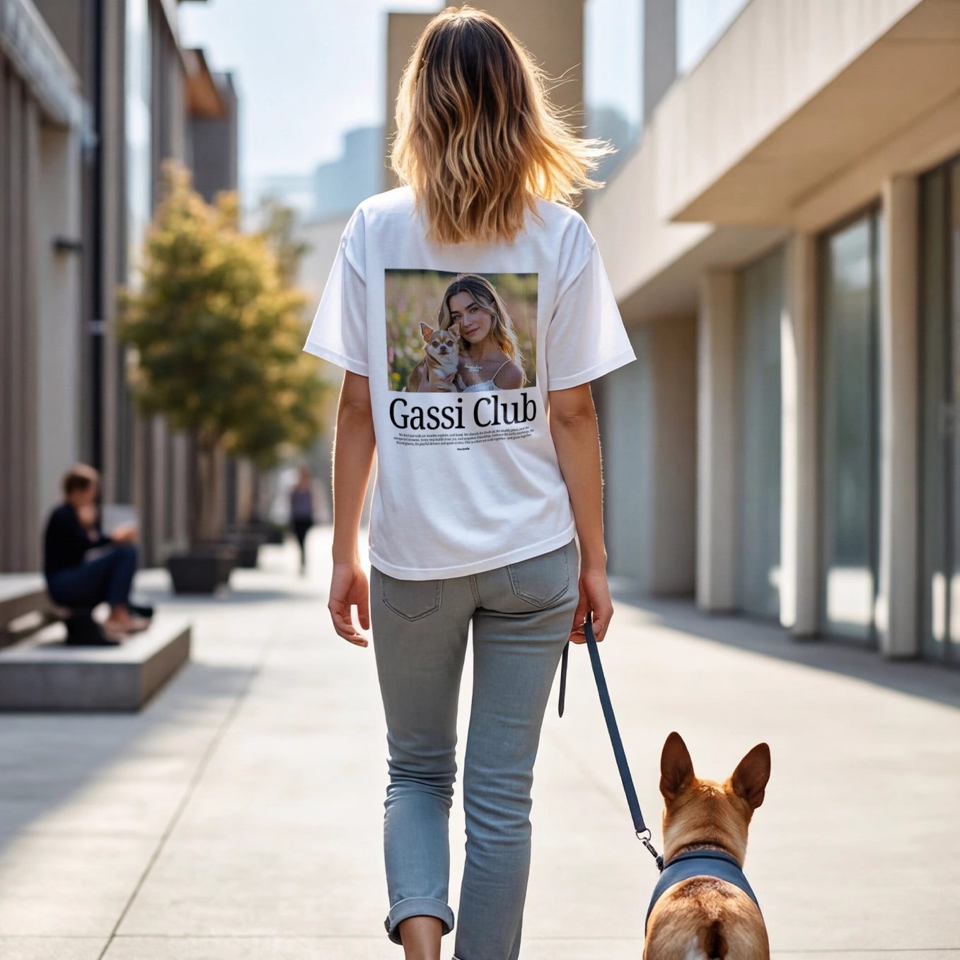 Personalisiertes Oversized Shirt Retro "Gassi Club"