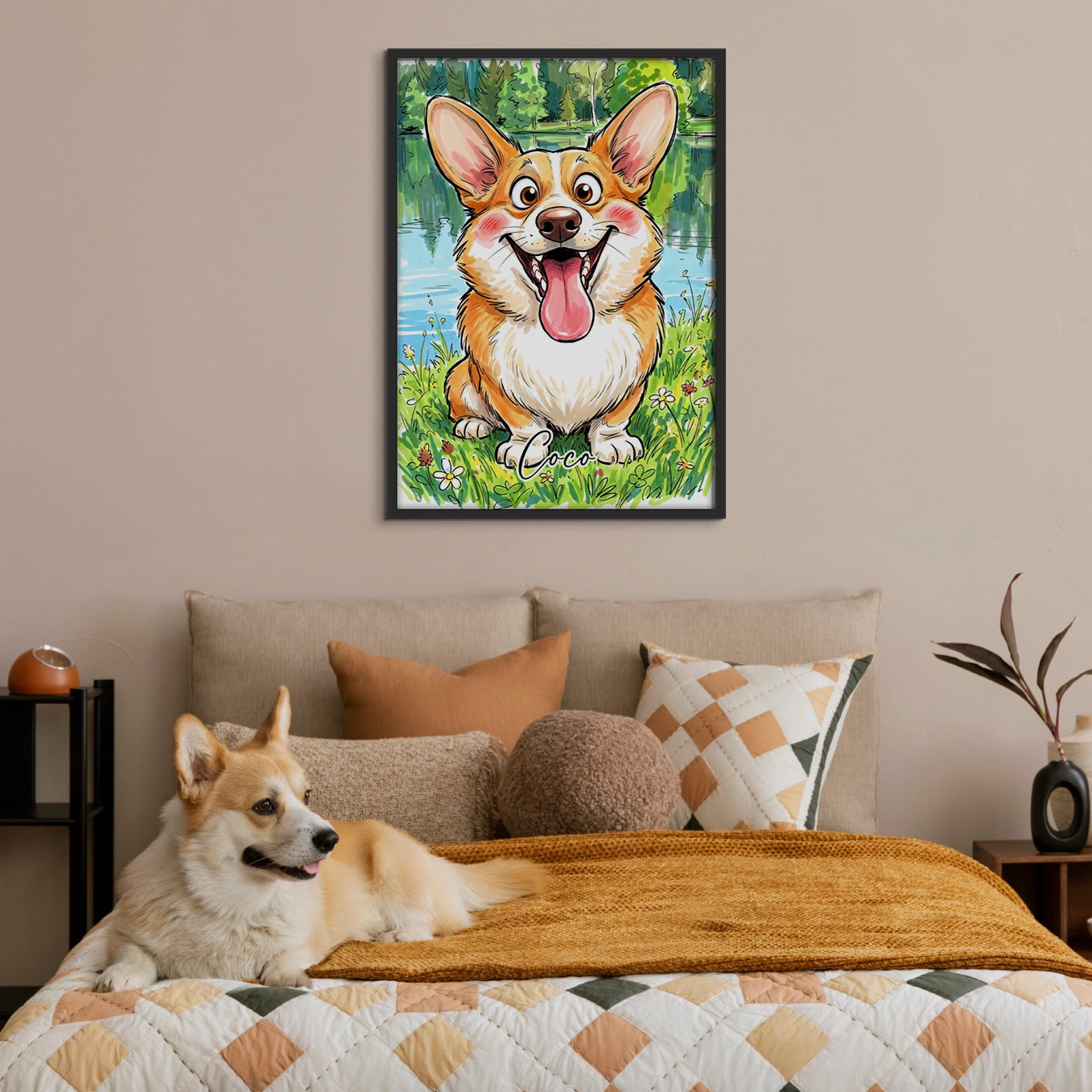 Personalisiertes Poster "Sketch Hund"