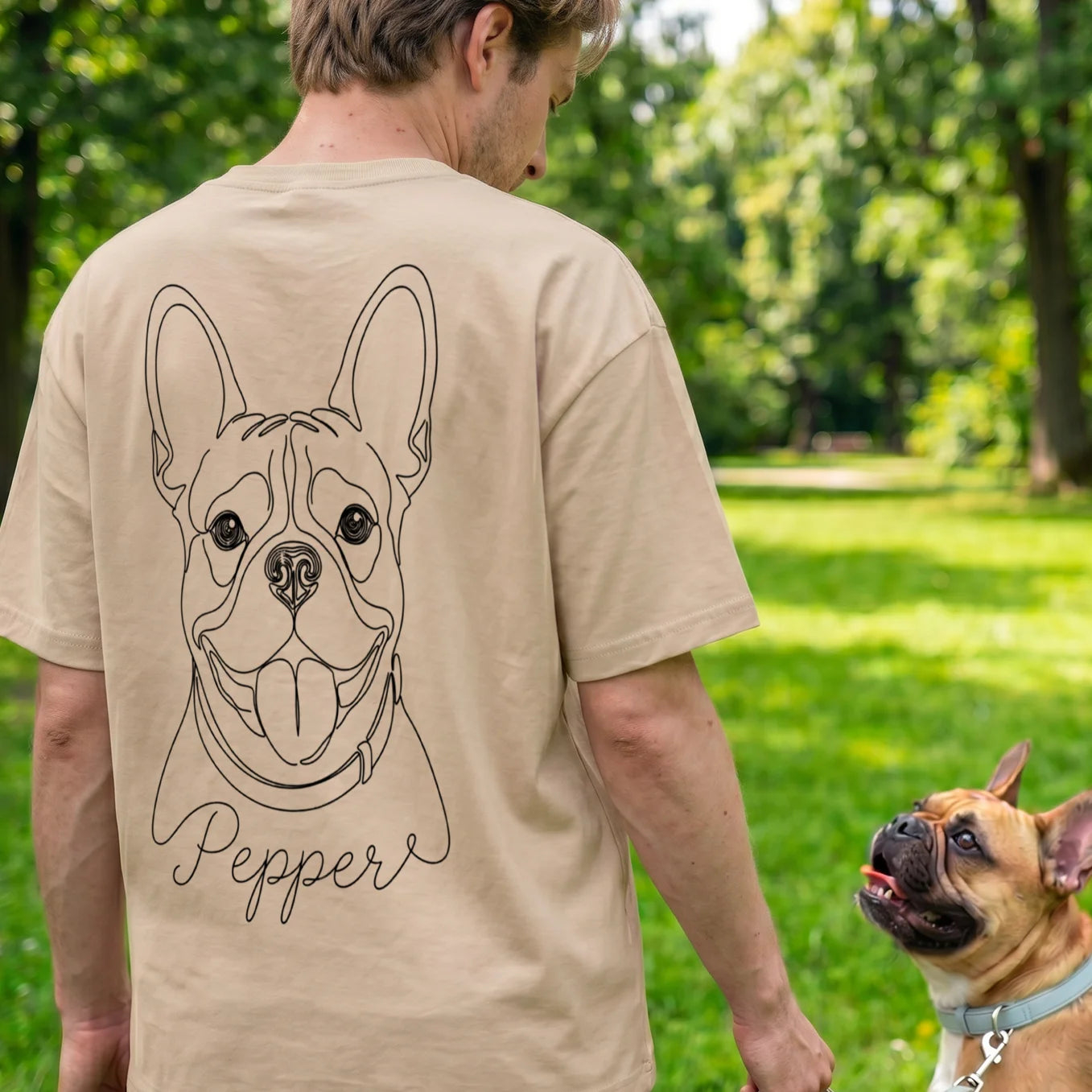 Personalisiertes T-Shirt Oversized “Dog Dad”