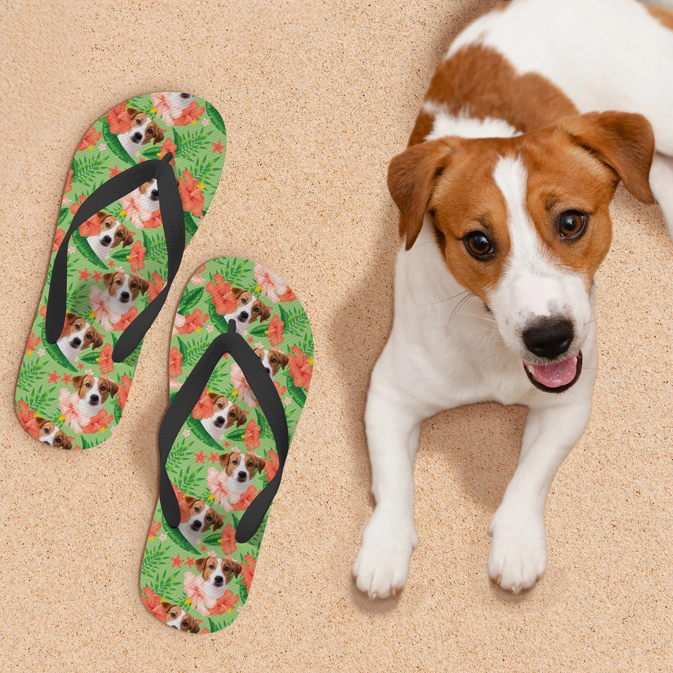 Personalisierte Flip Flops "Haustier" Hey Balu