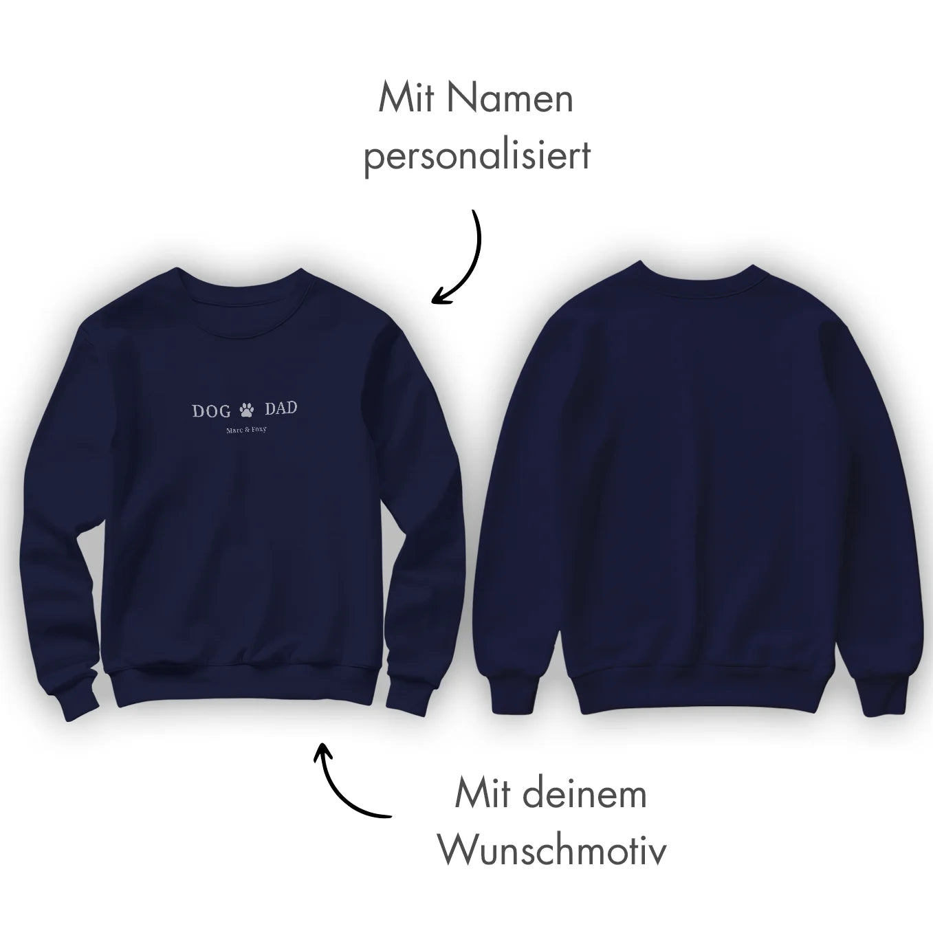 Personalisierter Sweater "Dog Dad" Hey Balu