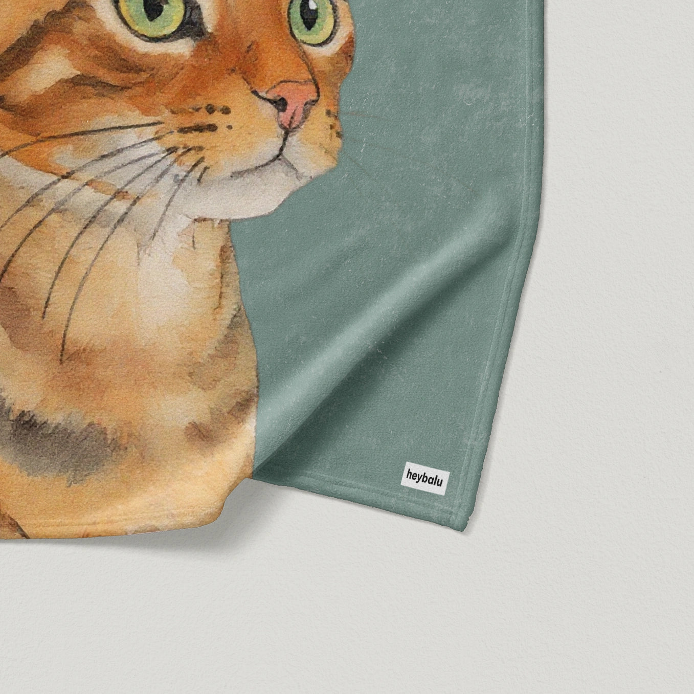 Personalisierte Decke Katze "Portrait"