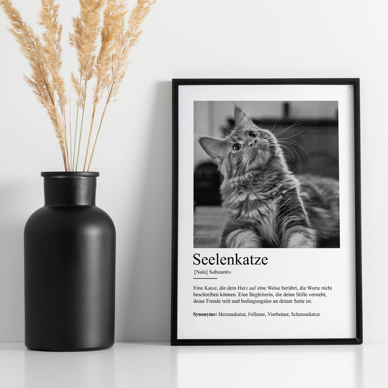 Personalisiertes Poster Definition "Seelenkatze"