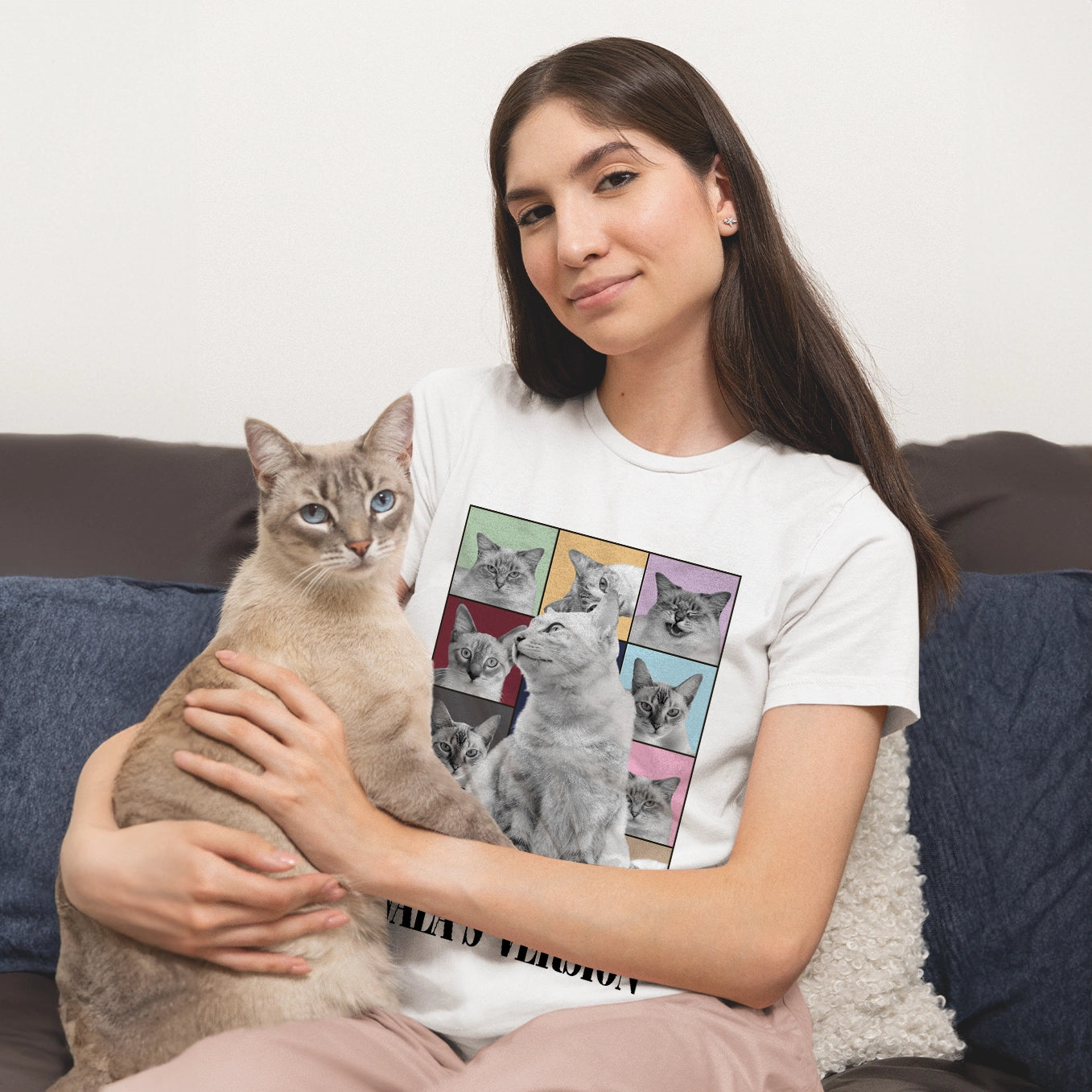 Personalisiertes T-Shirt "Cat's Version" Hey Balu