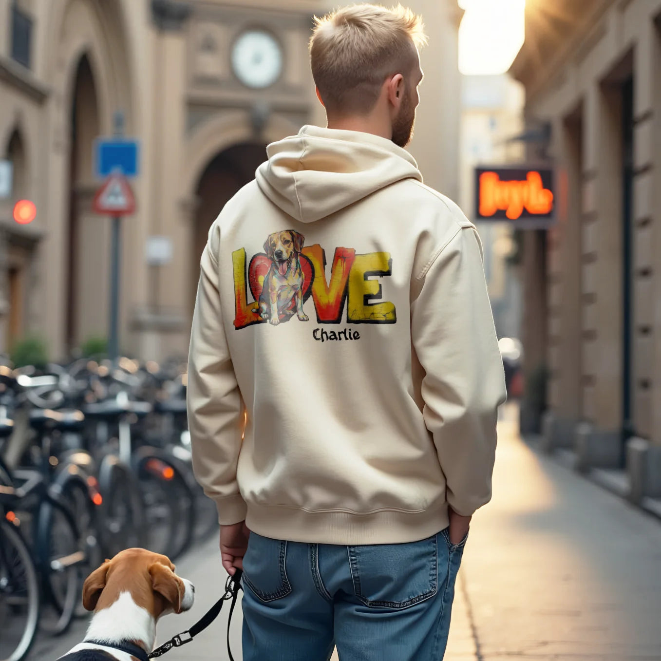 Personalisierter Haustier-Hoodie "LOVE"