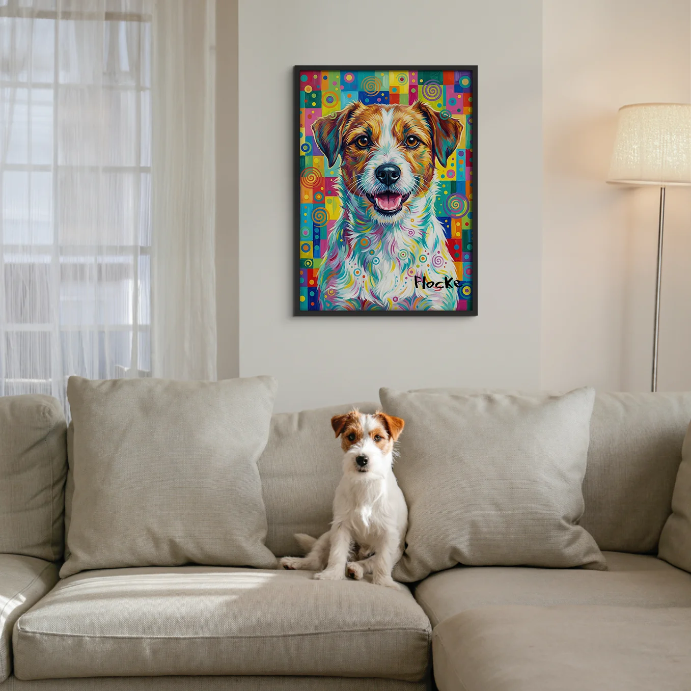 Personalisiertes Poster Hund "Pop Art"
