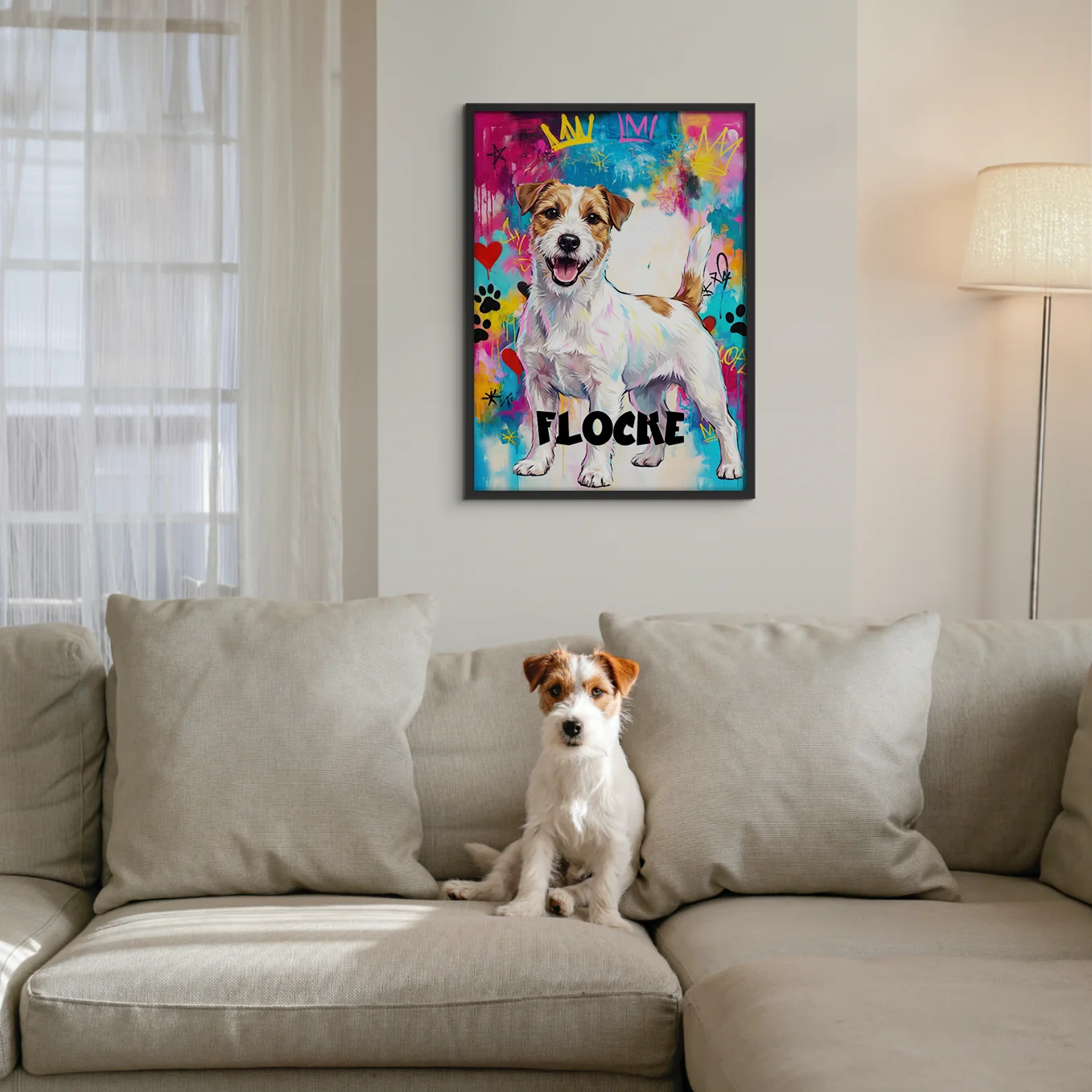 Personalisiertes Poster Haustier "Street Art"