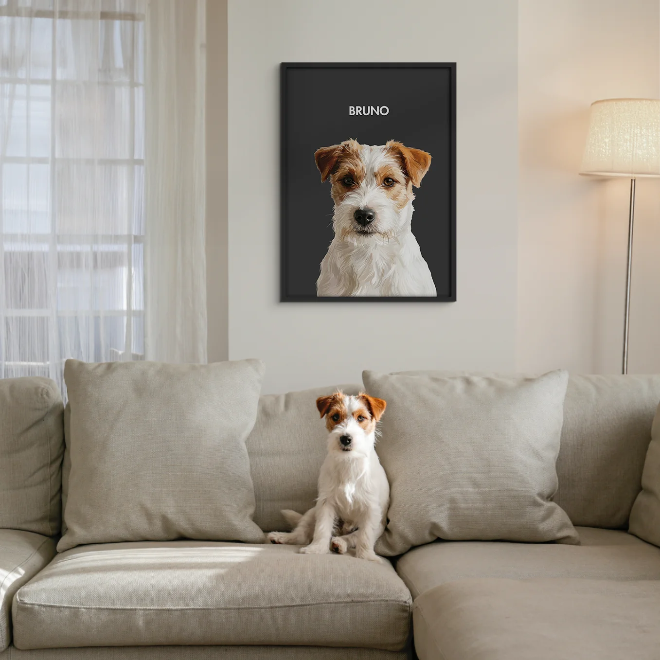 Personalisiertes Poster Hund "Gemälde"