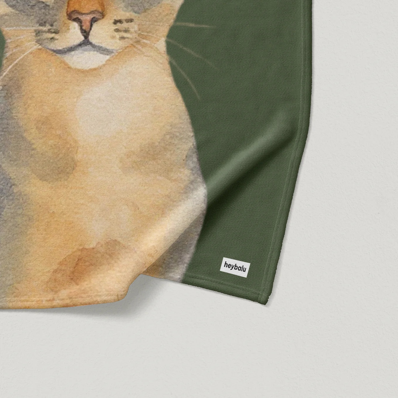 Personalisierte Decke Katze "Portrait"